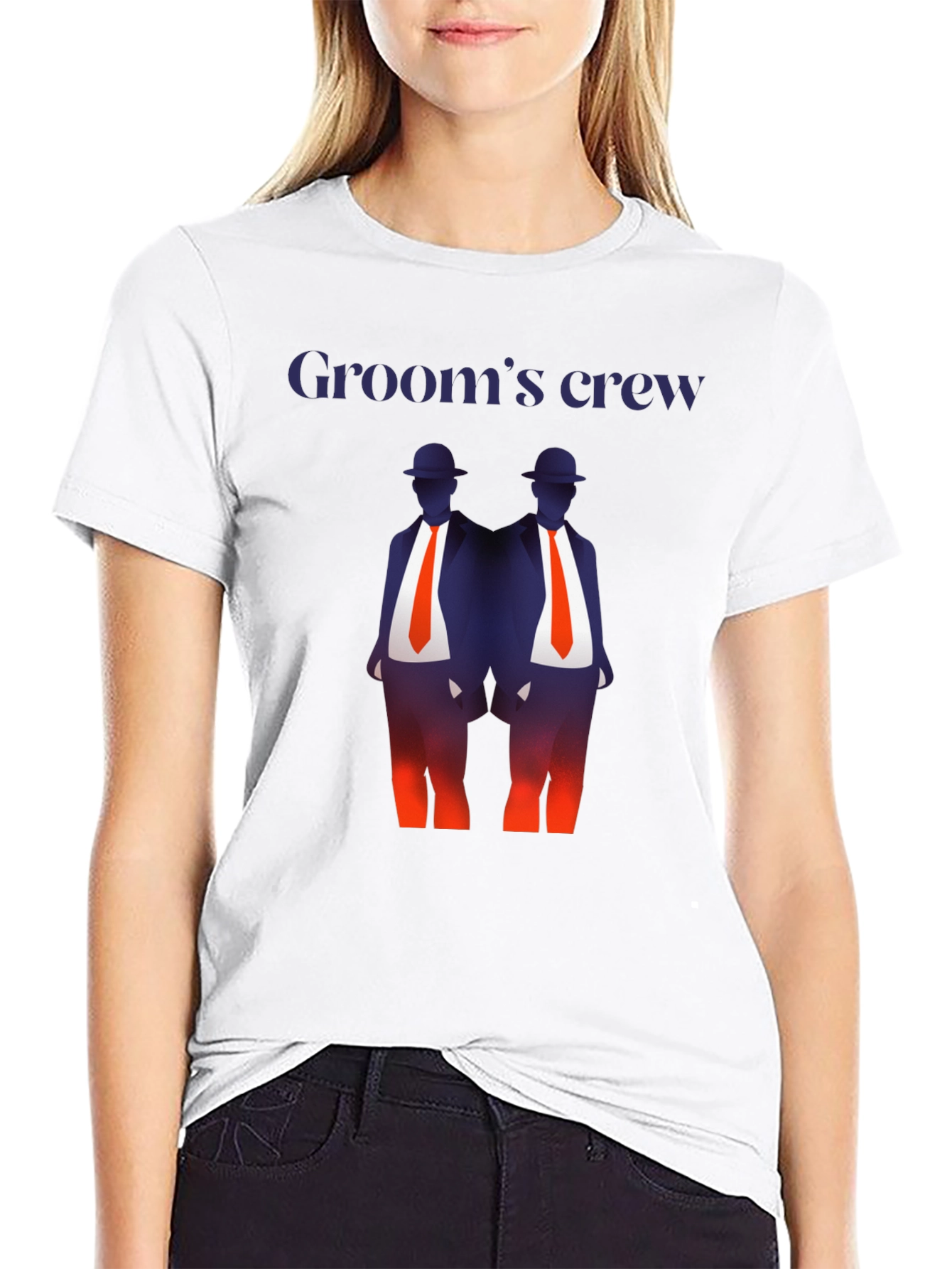Grooms Crew Graphic T-Shirt