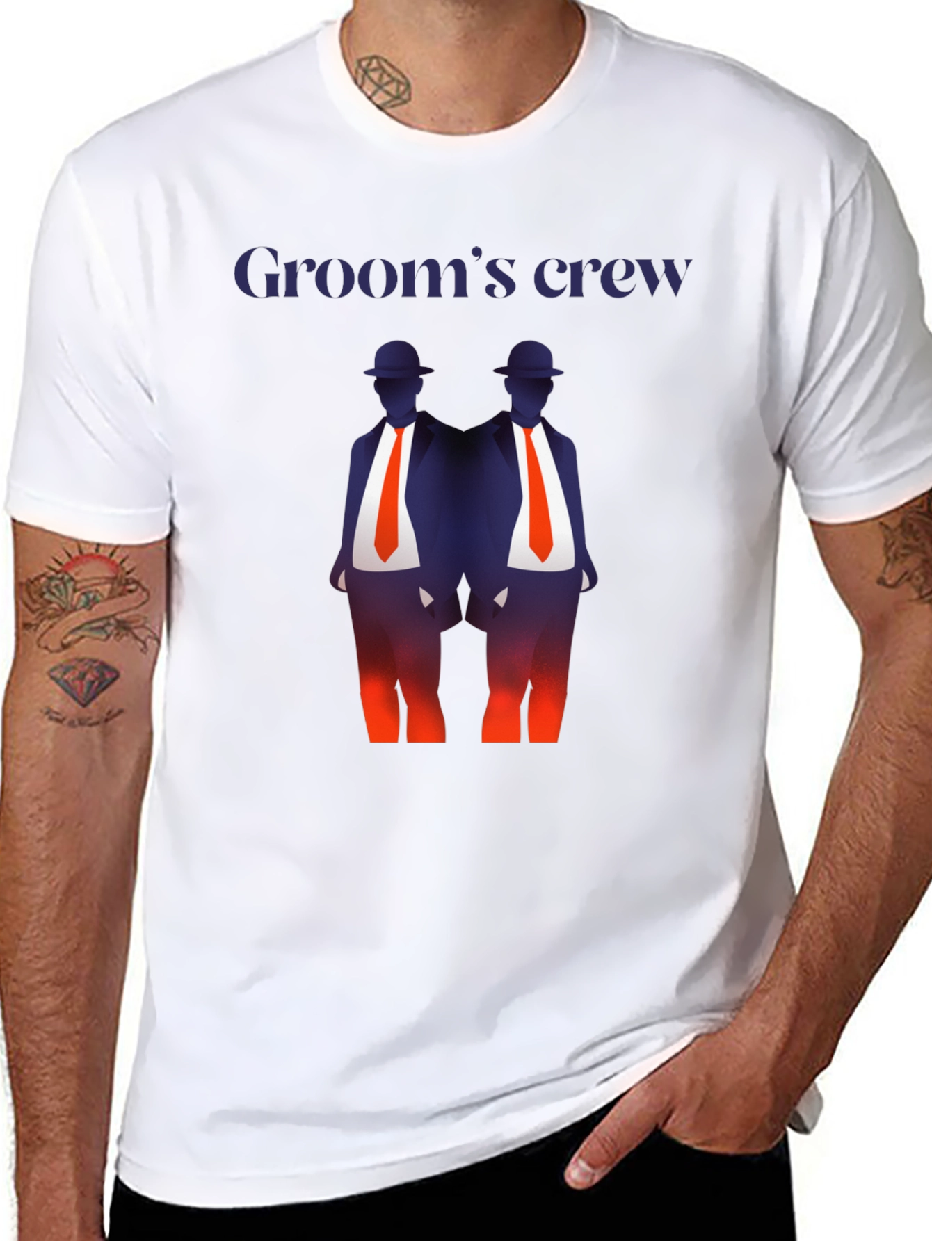 Grooms Crew Graphic T-Shirt