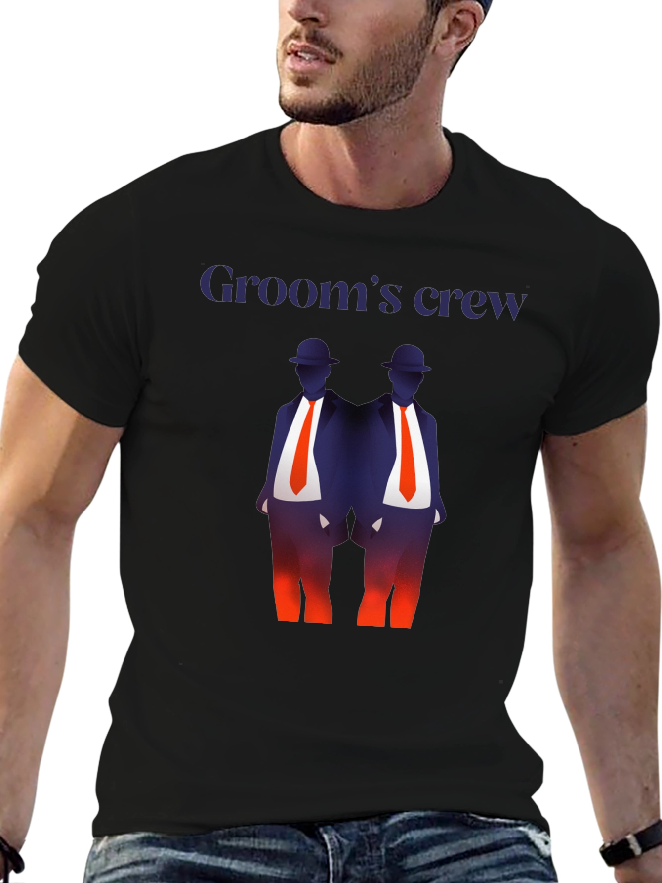 Grooms Crew Graphic T-Shirt