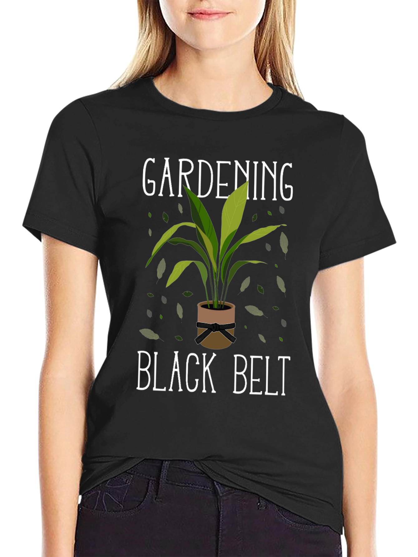Gardening Black Belt T-Shirt - Funny Garden Lover Tee