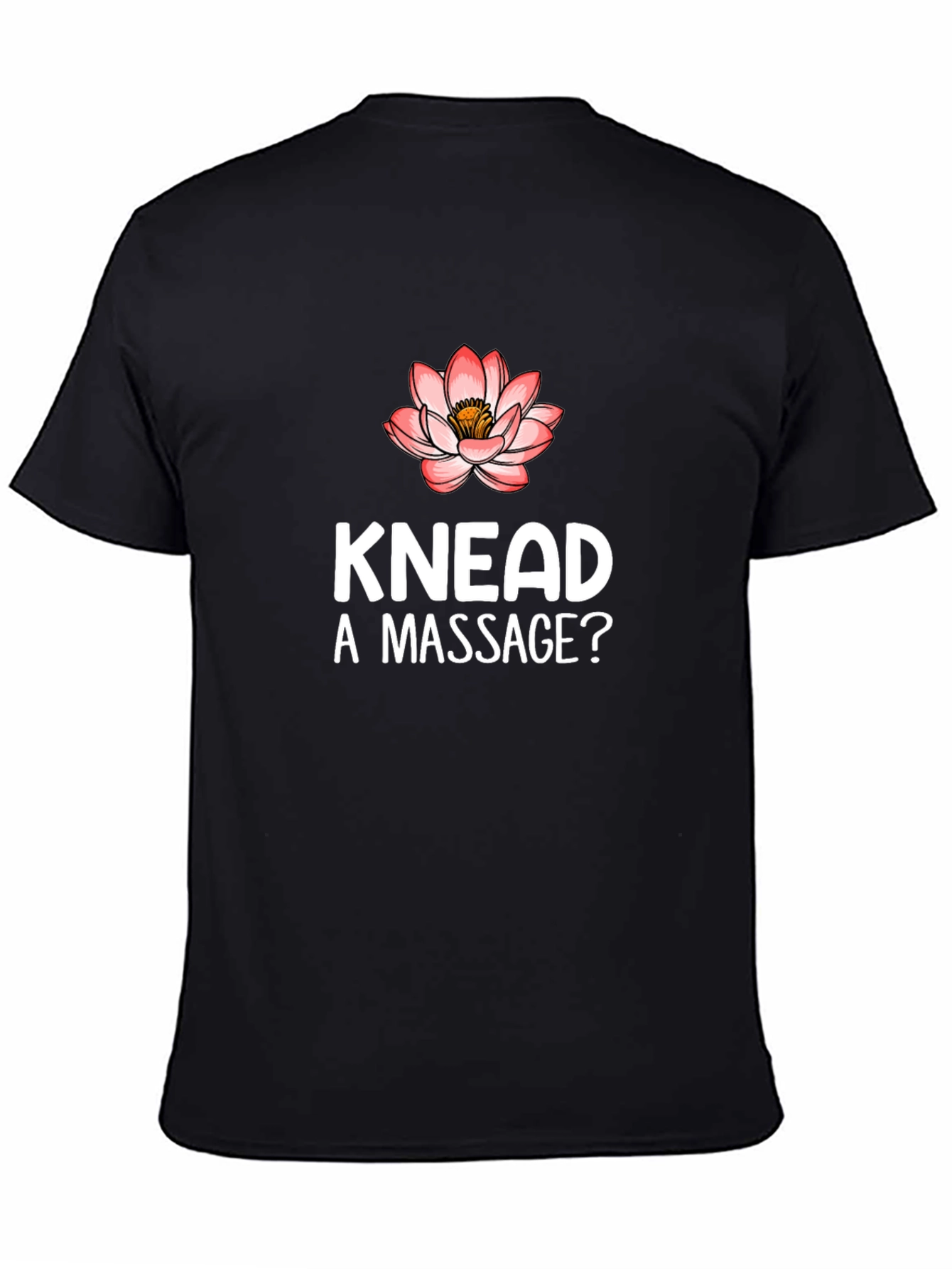 Knead a Massage? Funny Black Graphic Tee