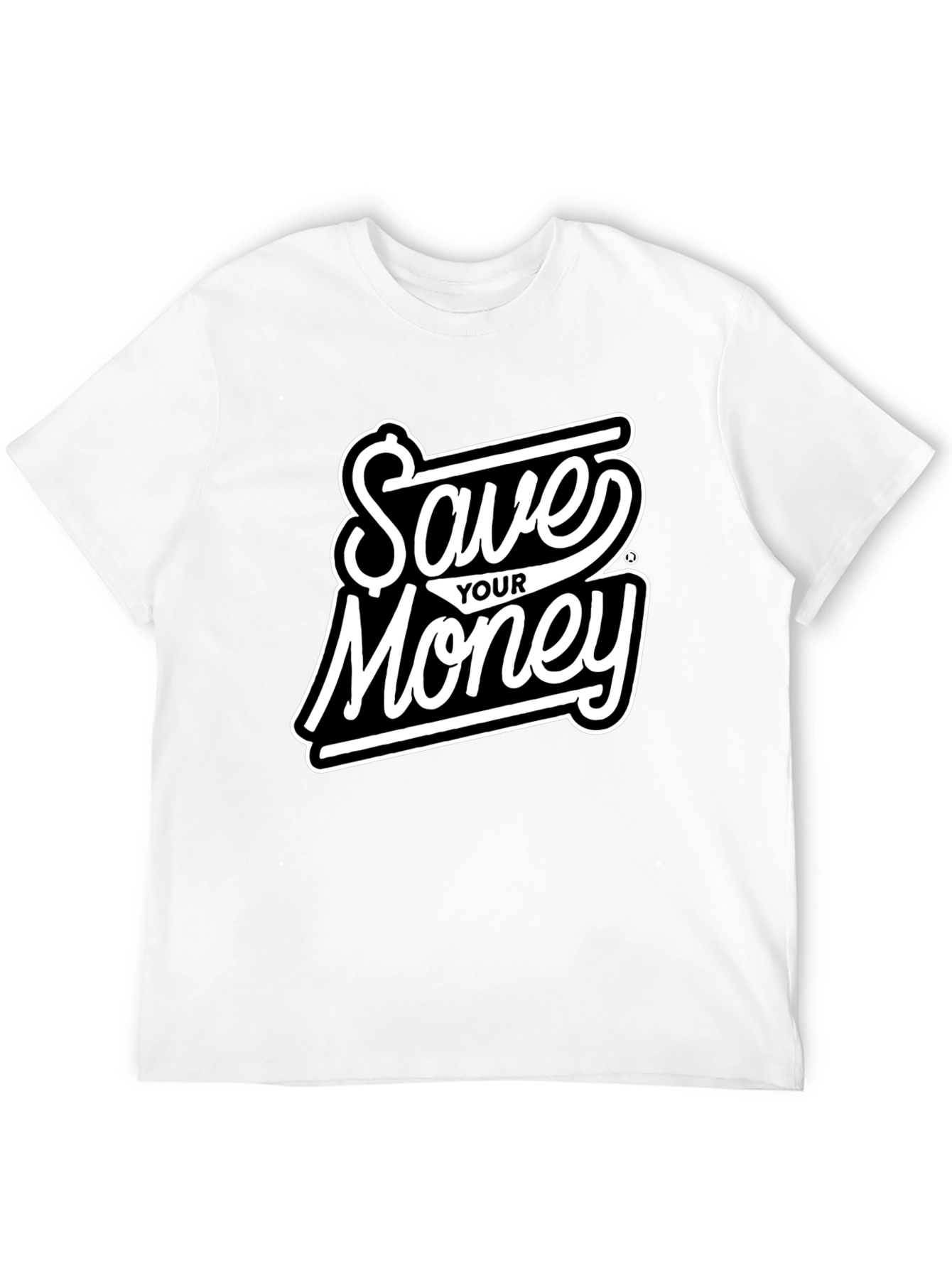 Save Your Money Black T-Shirt - Stylish Graphic Tee