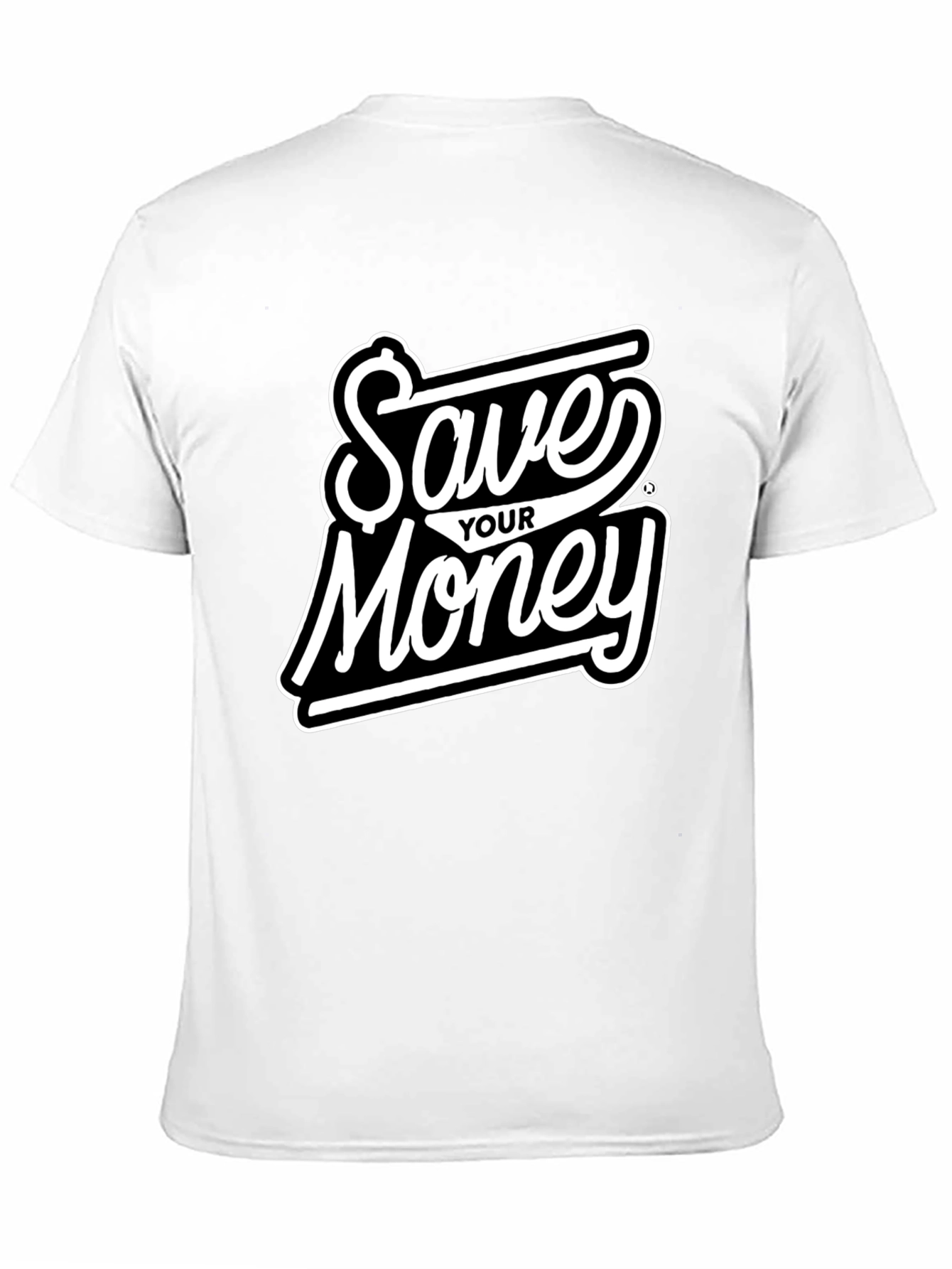 Save Your Money Black T-Shirt - Stylish Graphic Tee