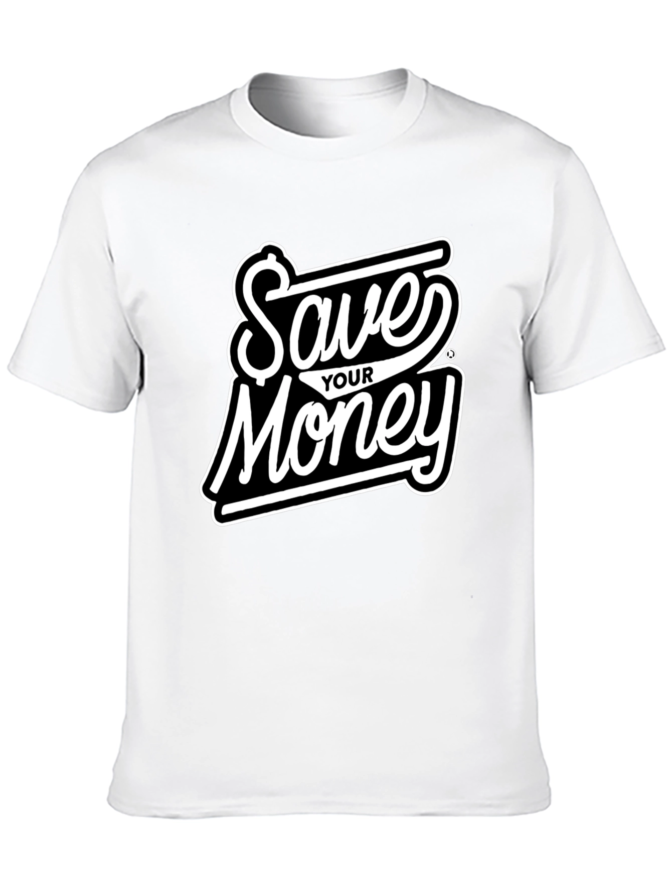 Save Your Money Black T-Shirt - Stylish Graphic Tee
