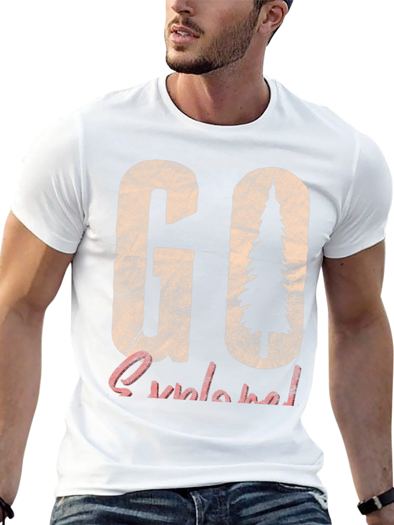 Go Outside Nature Graphic T-Shirt
