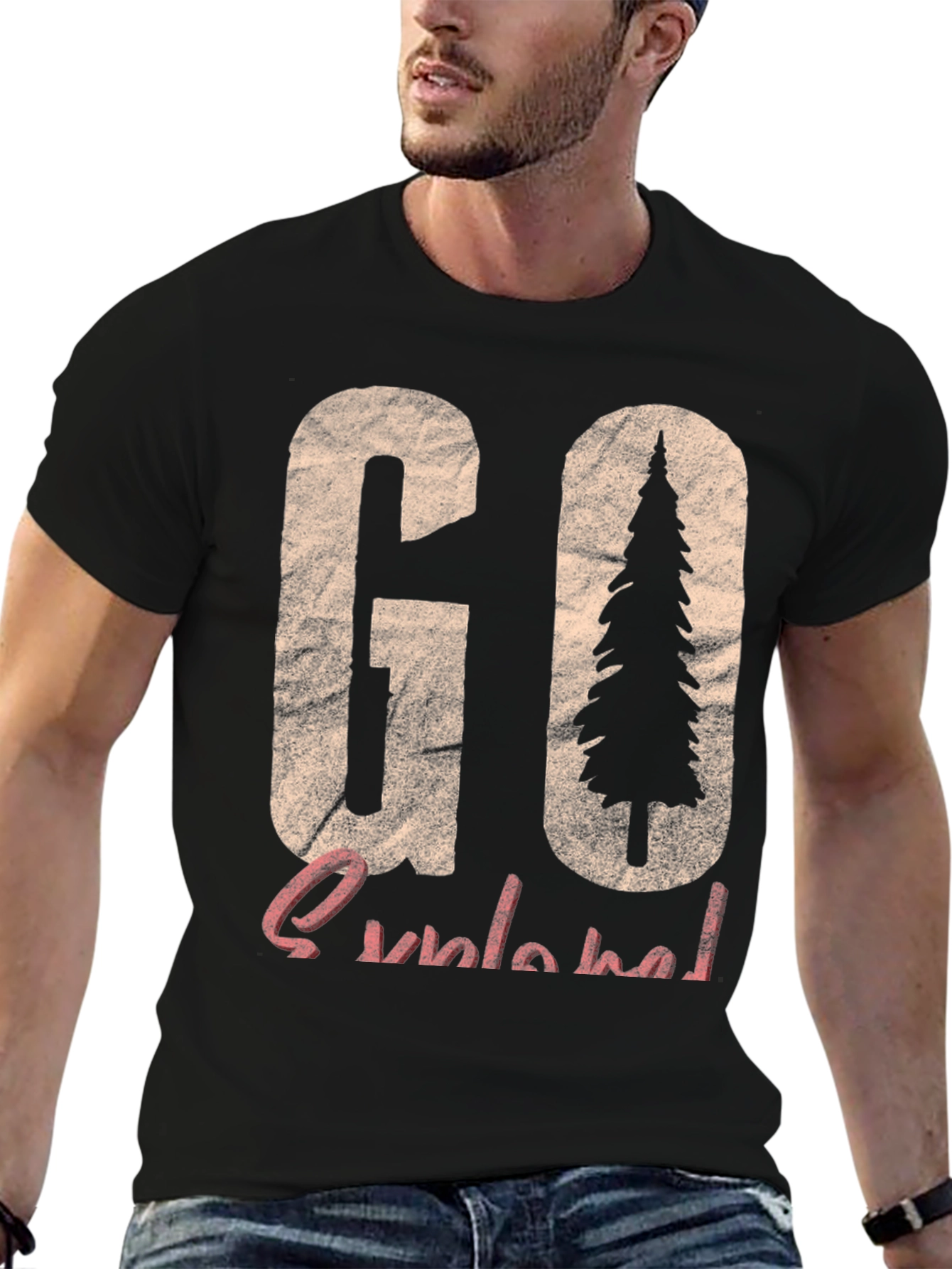 Go Outside Nature Graphic T-Shirt