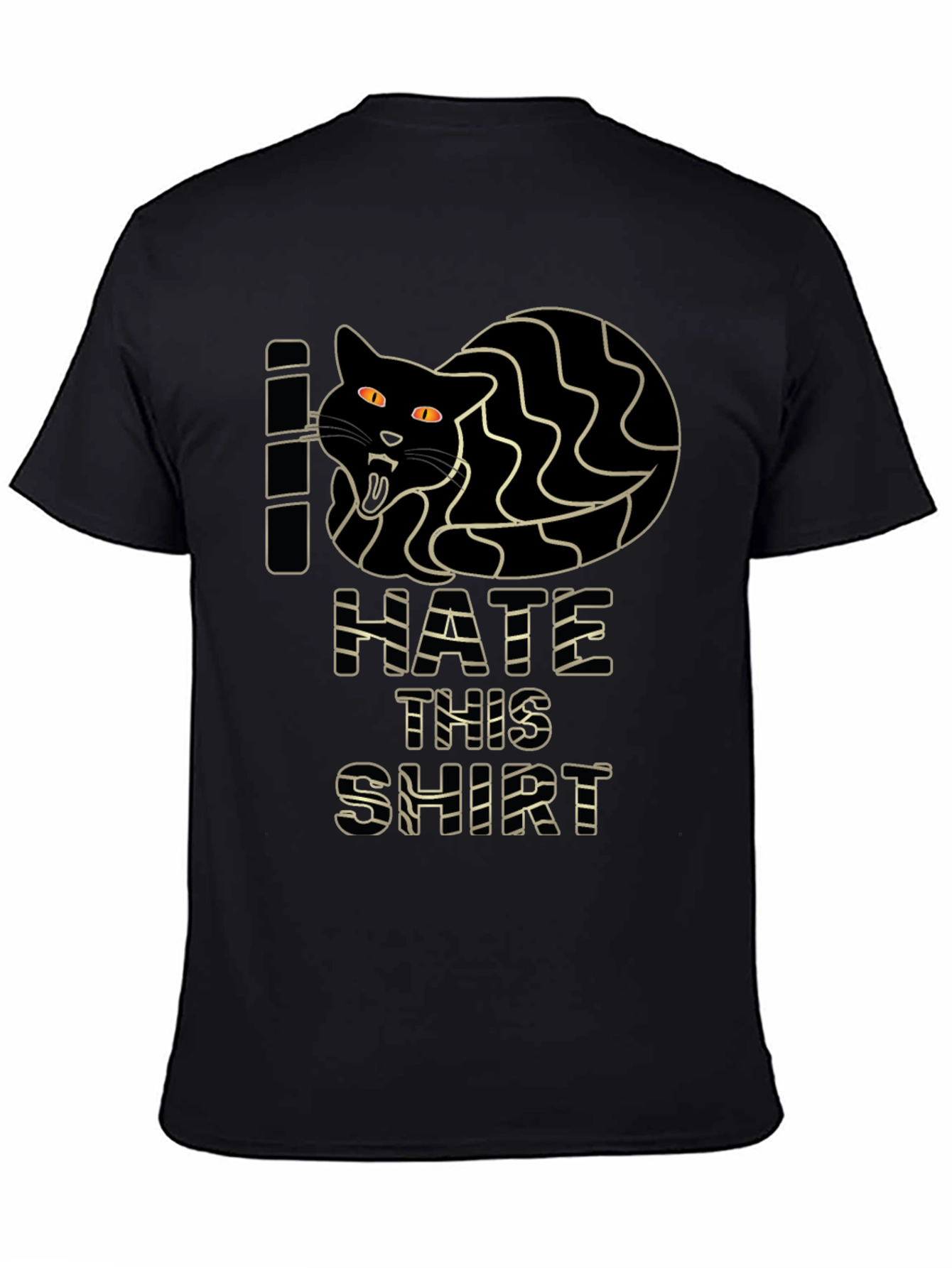 I Hate This Shirt - Funny Cat Graphic Tee