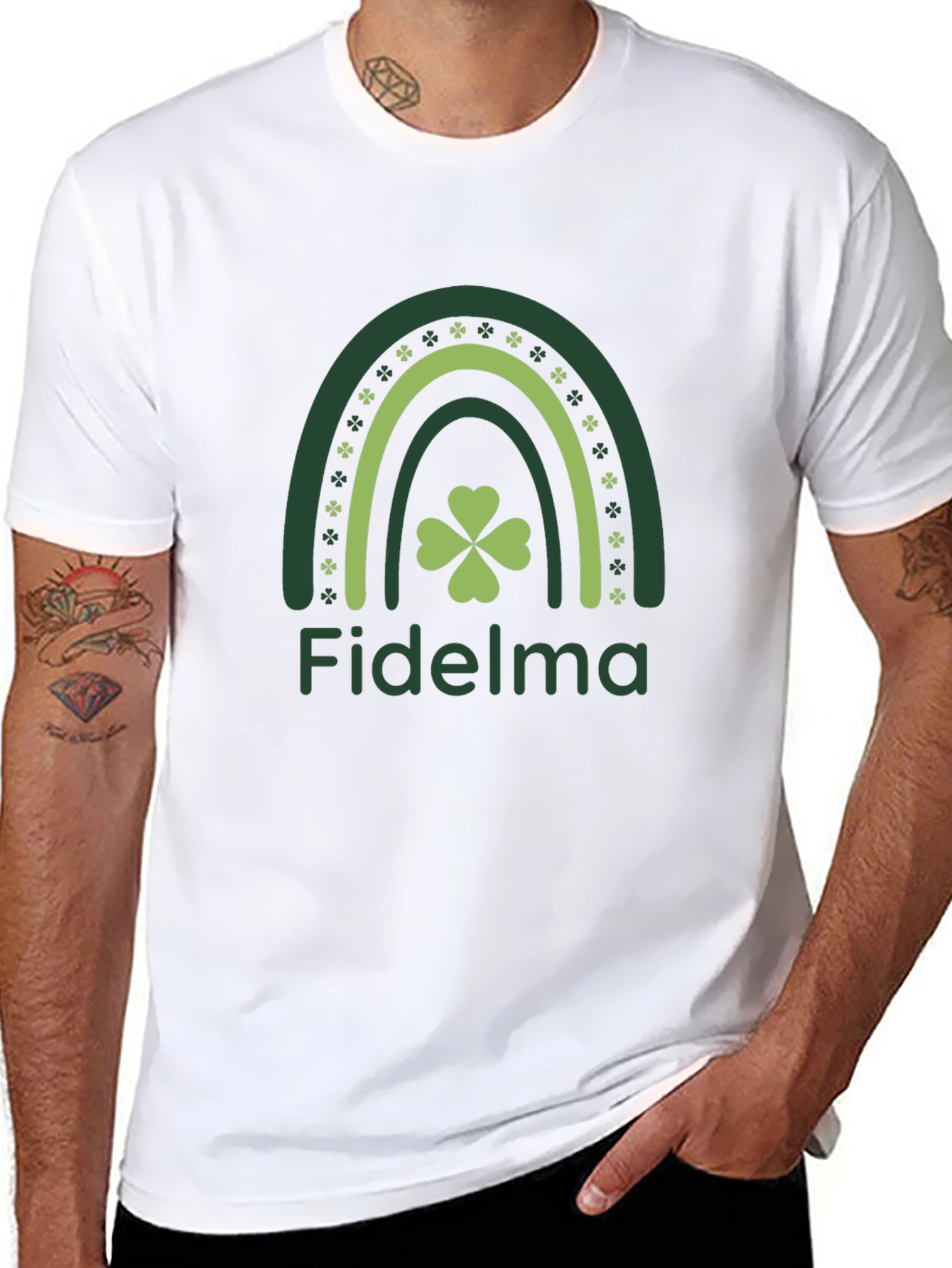 Fidelma Shamrock Rainbow T-Shirt