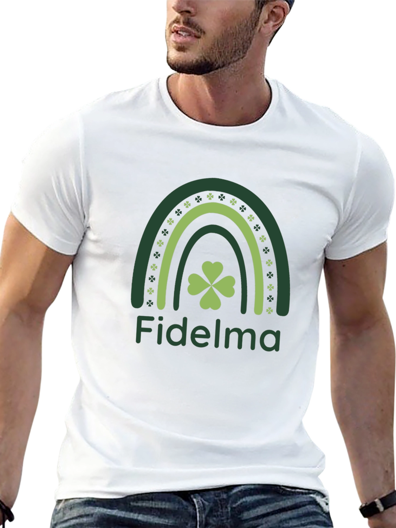 Fidelma Shamrock Rainbow T-Shirt
