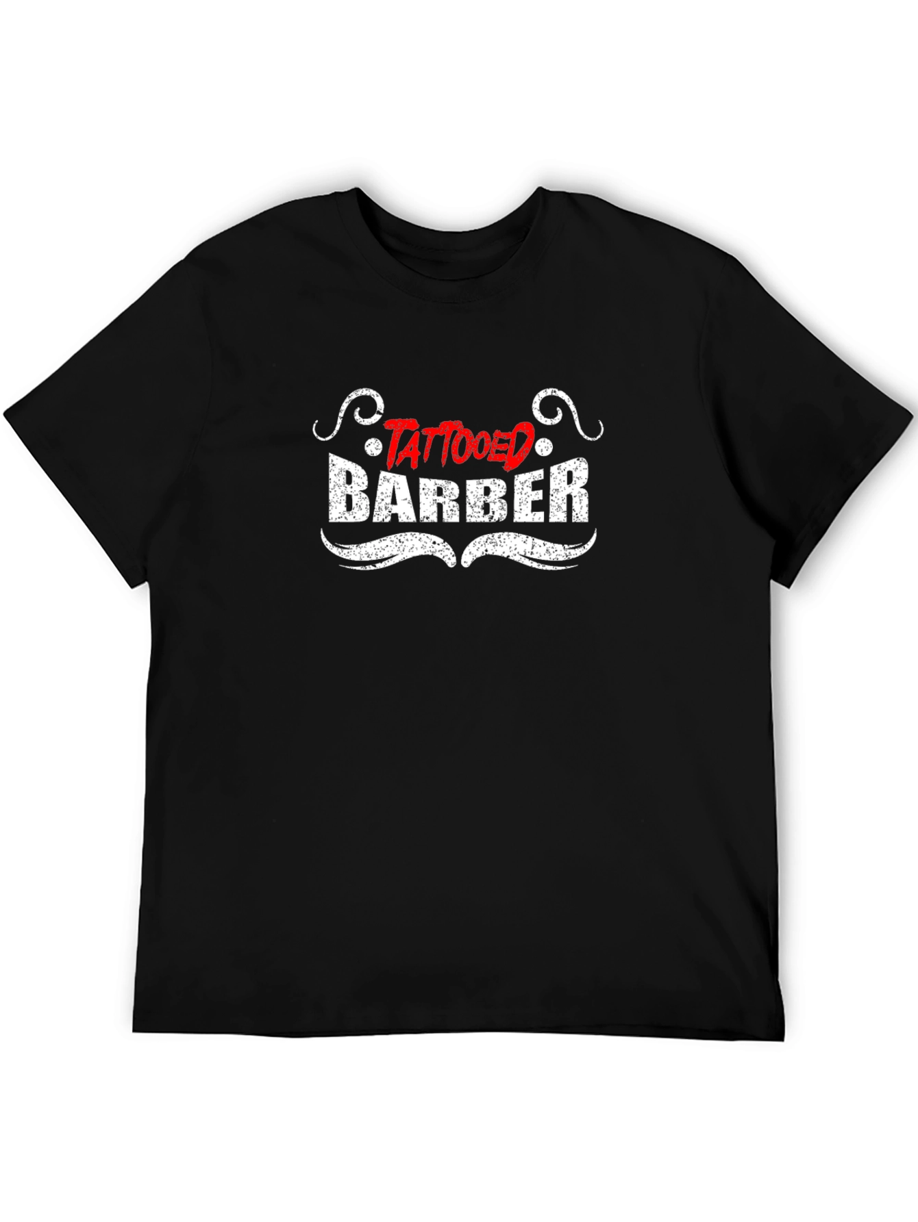 Tattooed Barber Black T-Shirt Stylish Graphic Tee