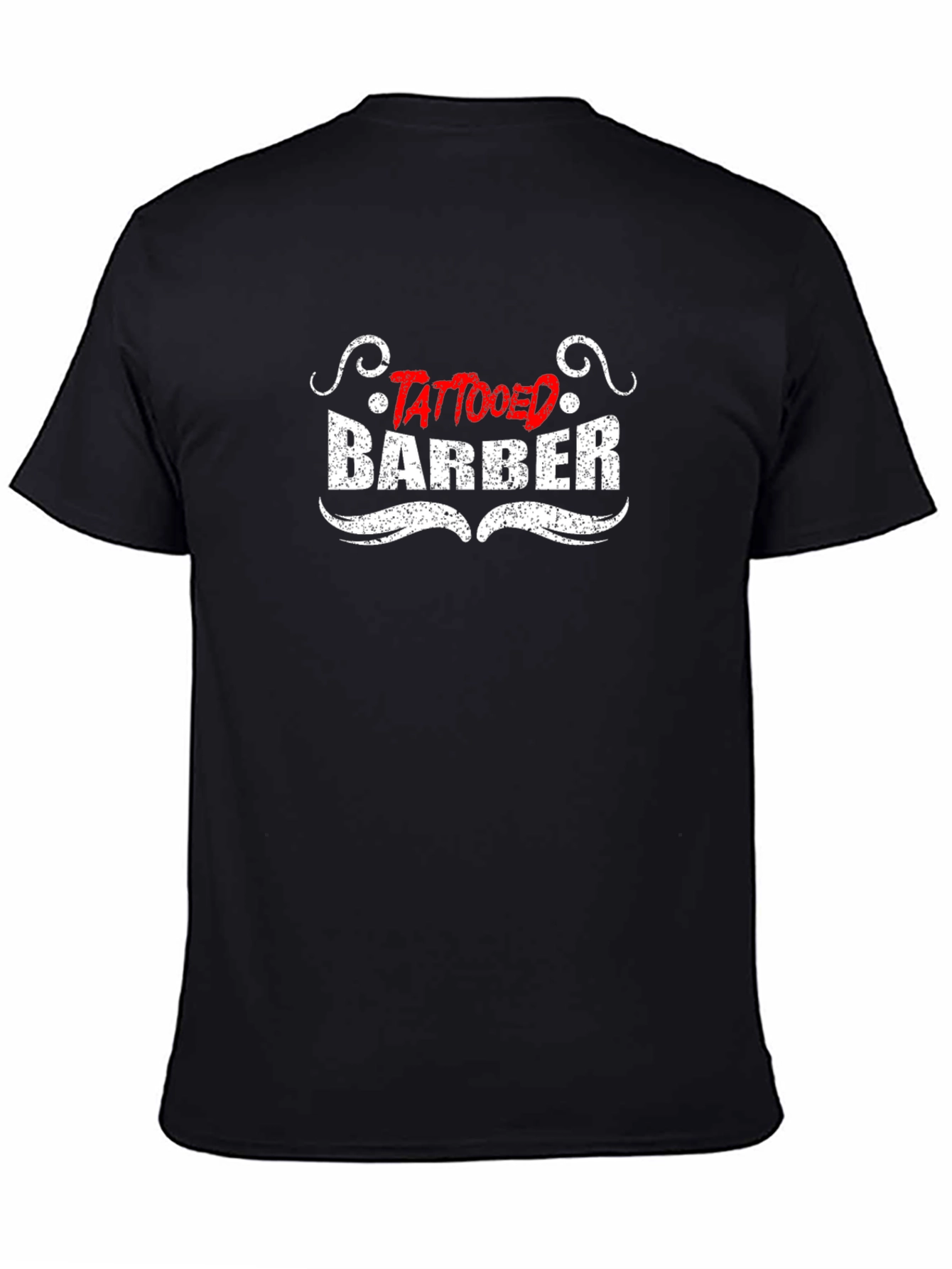 Tattooed Barber Black T-Shirt Stylish Graphic Tee