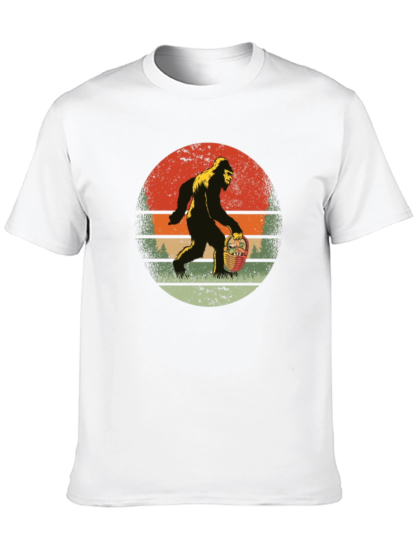 Bigfoot Easter Basket Graphic Tee