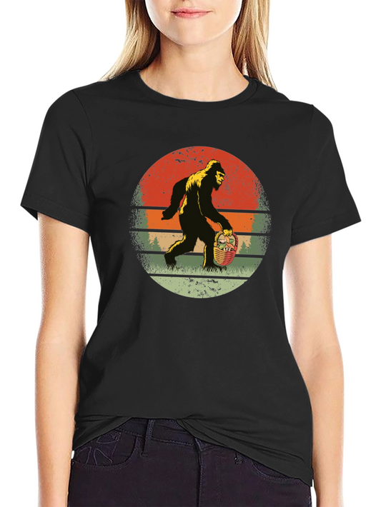 Bigfoot Easter Basket Graphic Tee