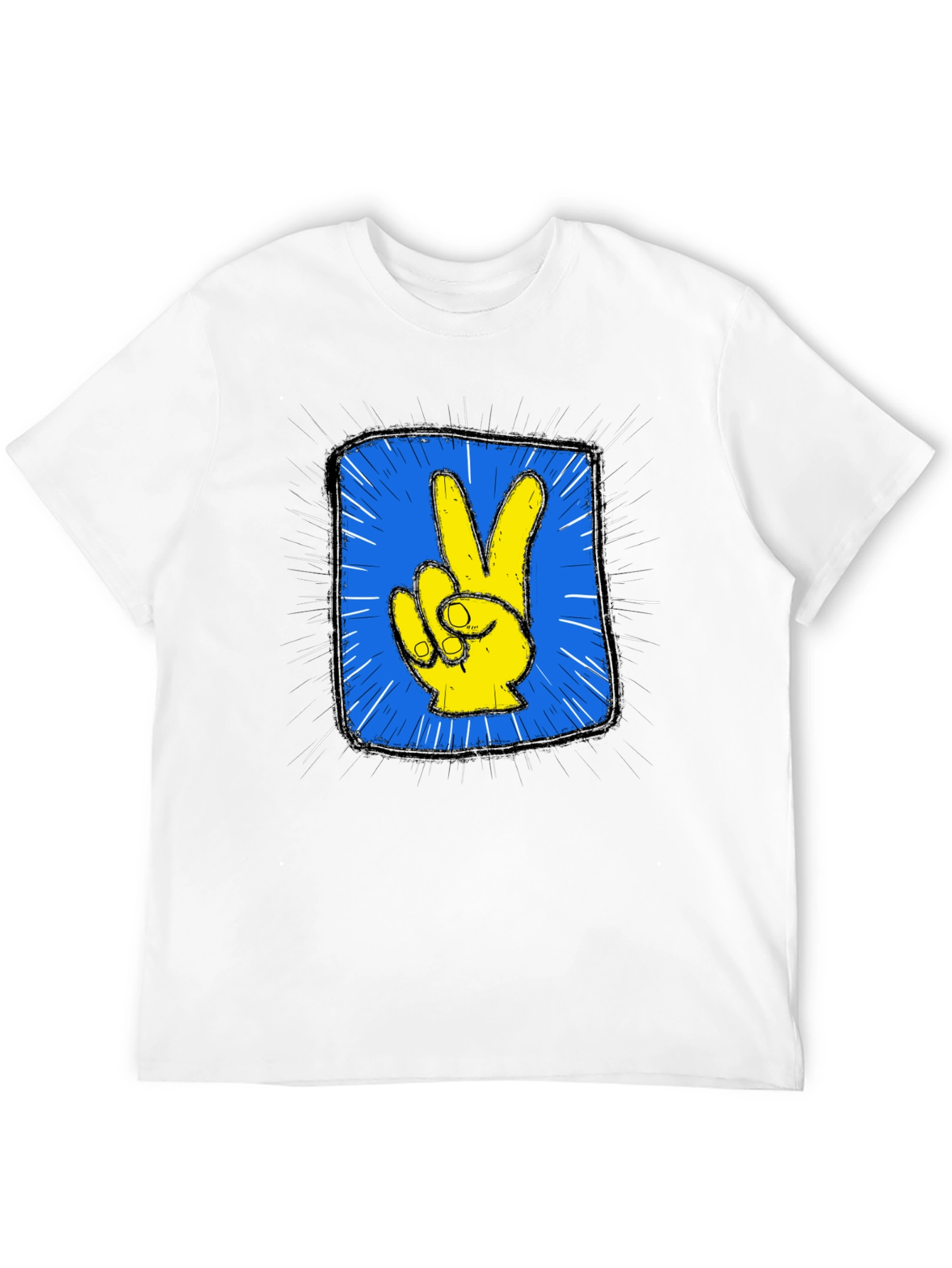 Peace Hand Graphic Tee - Stylish & Comfortable