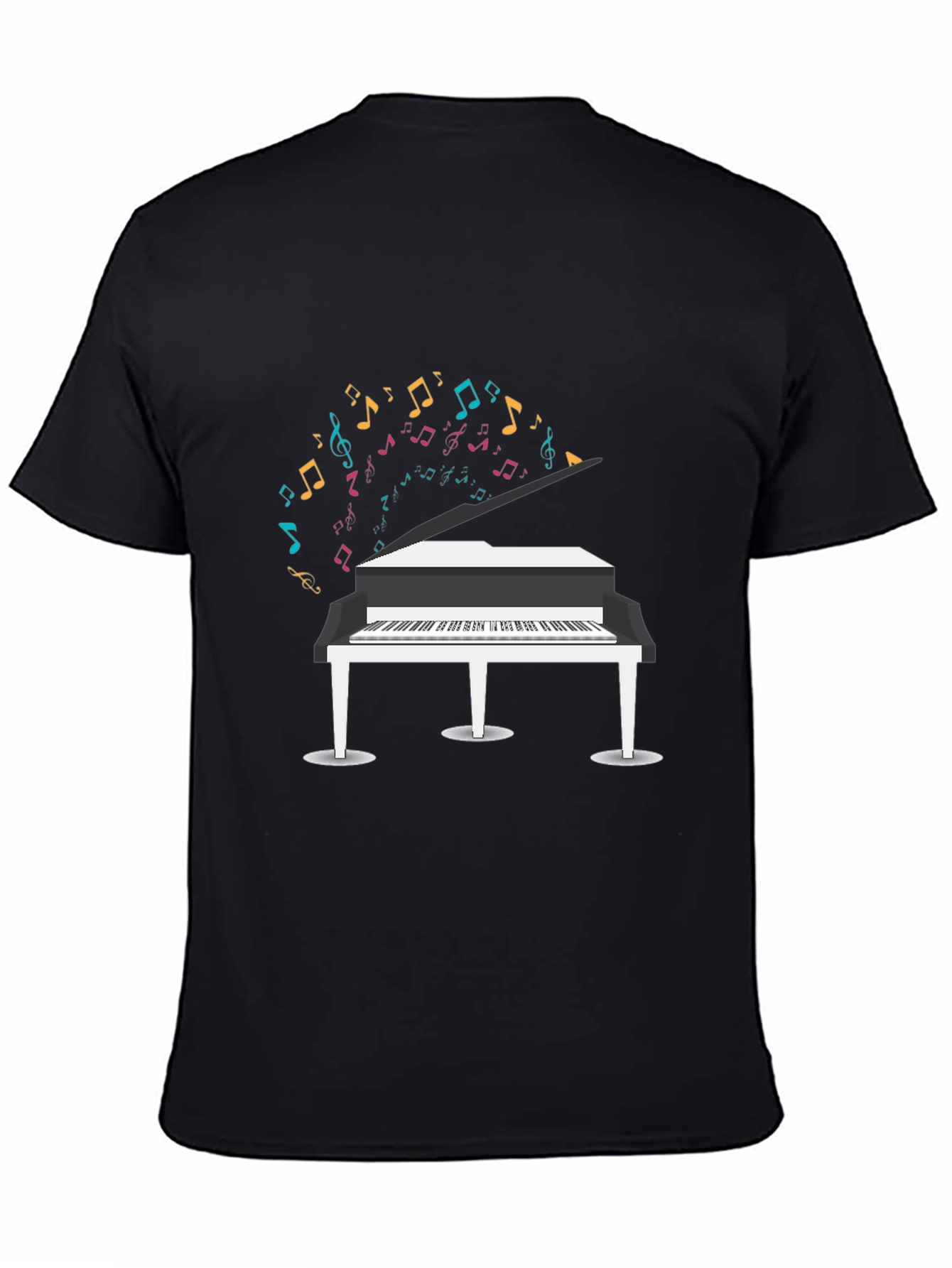 Piano Music Notes Graphic T-Shirt