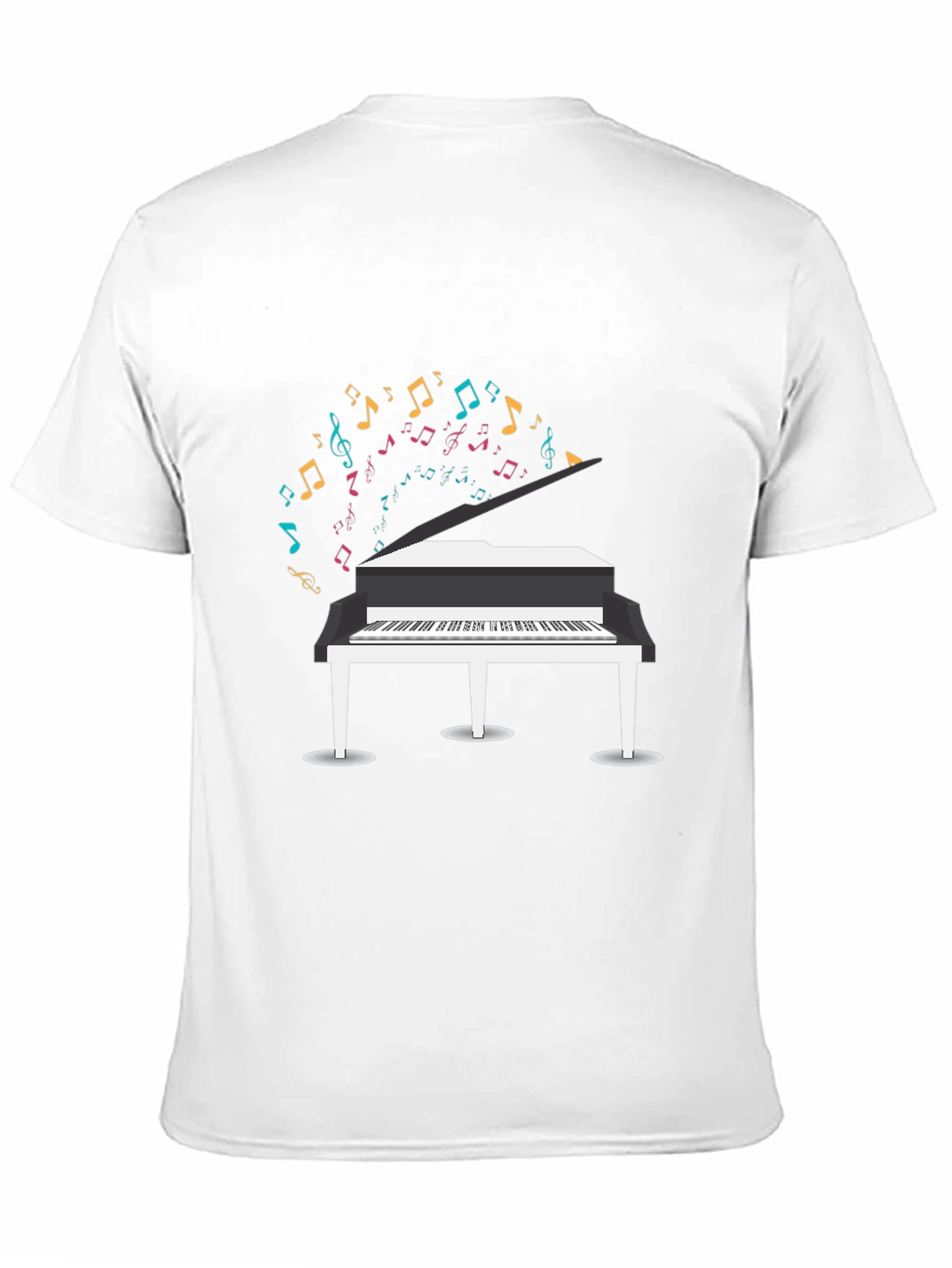 Piano Music Notes Graphic T-Shirt