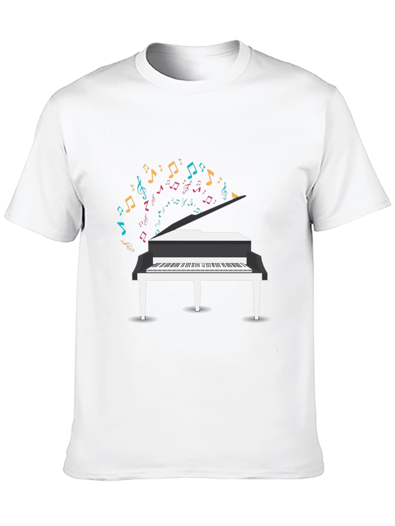 Piano Music Notes Graphic T-Shirt