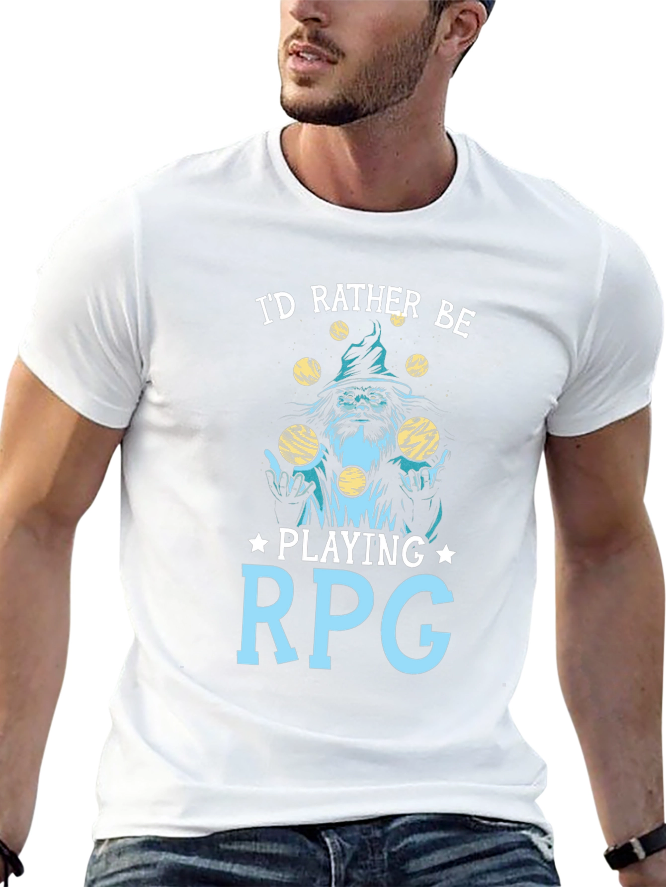 Id Rather Be Playing RPG T-Shirt - Black