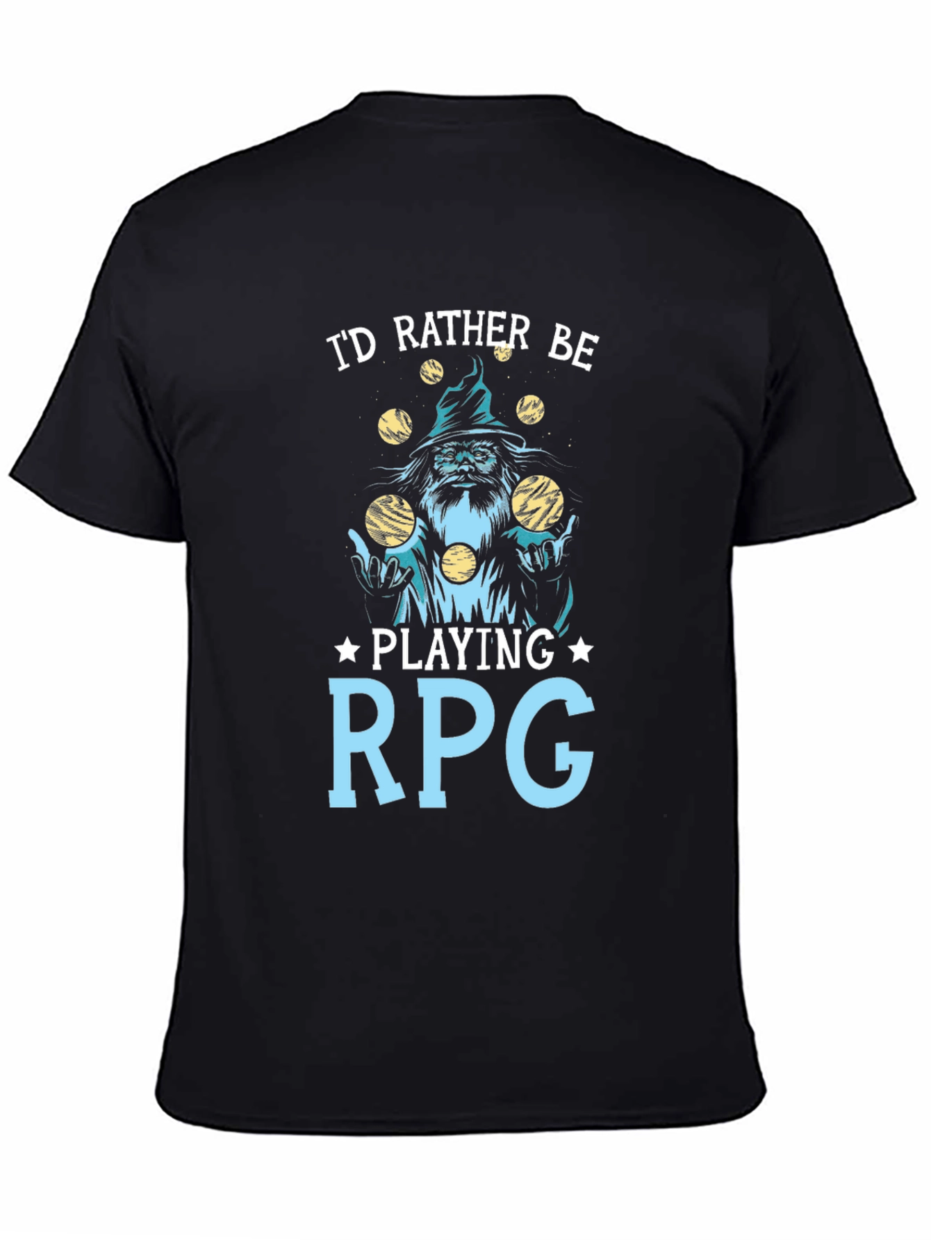 Id Rather Be Playing RPG T-Shirt - Black