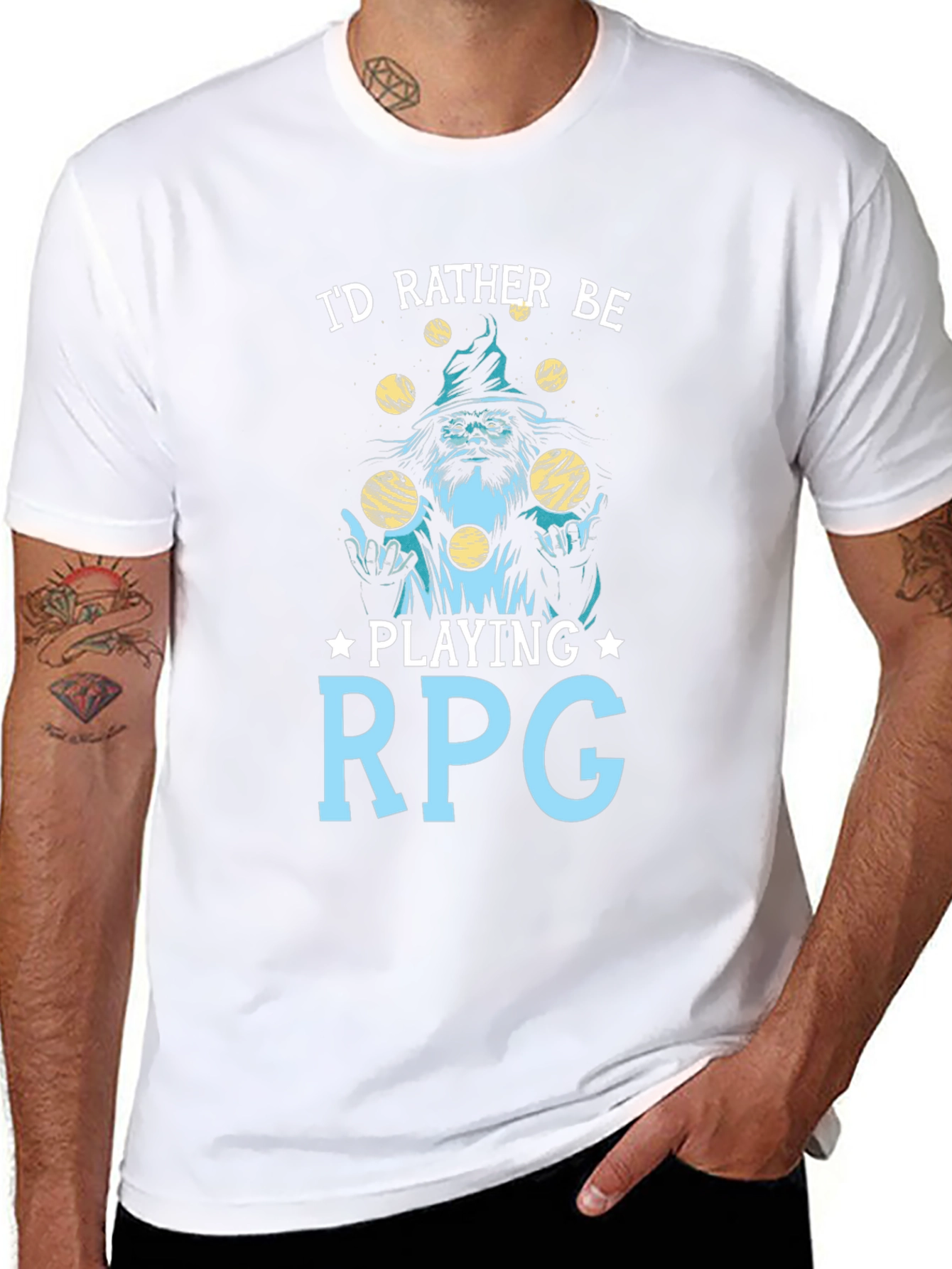 Id Rather Be Playing RPG T-Shirt - Black
