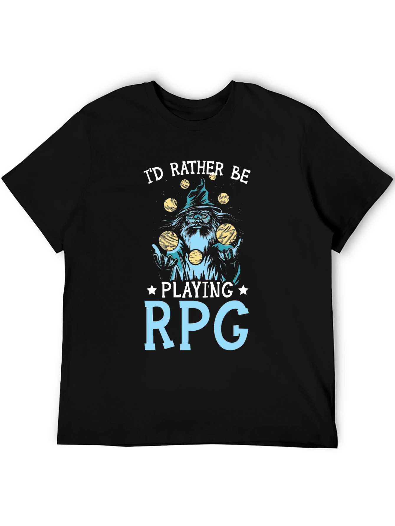 Id Rather Be Playing RPG T-Shirt - Black