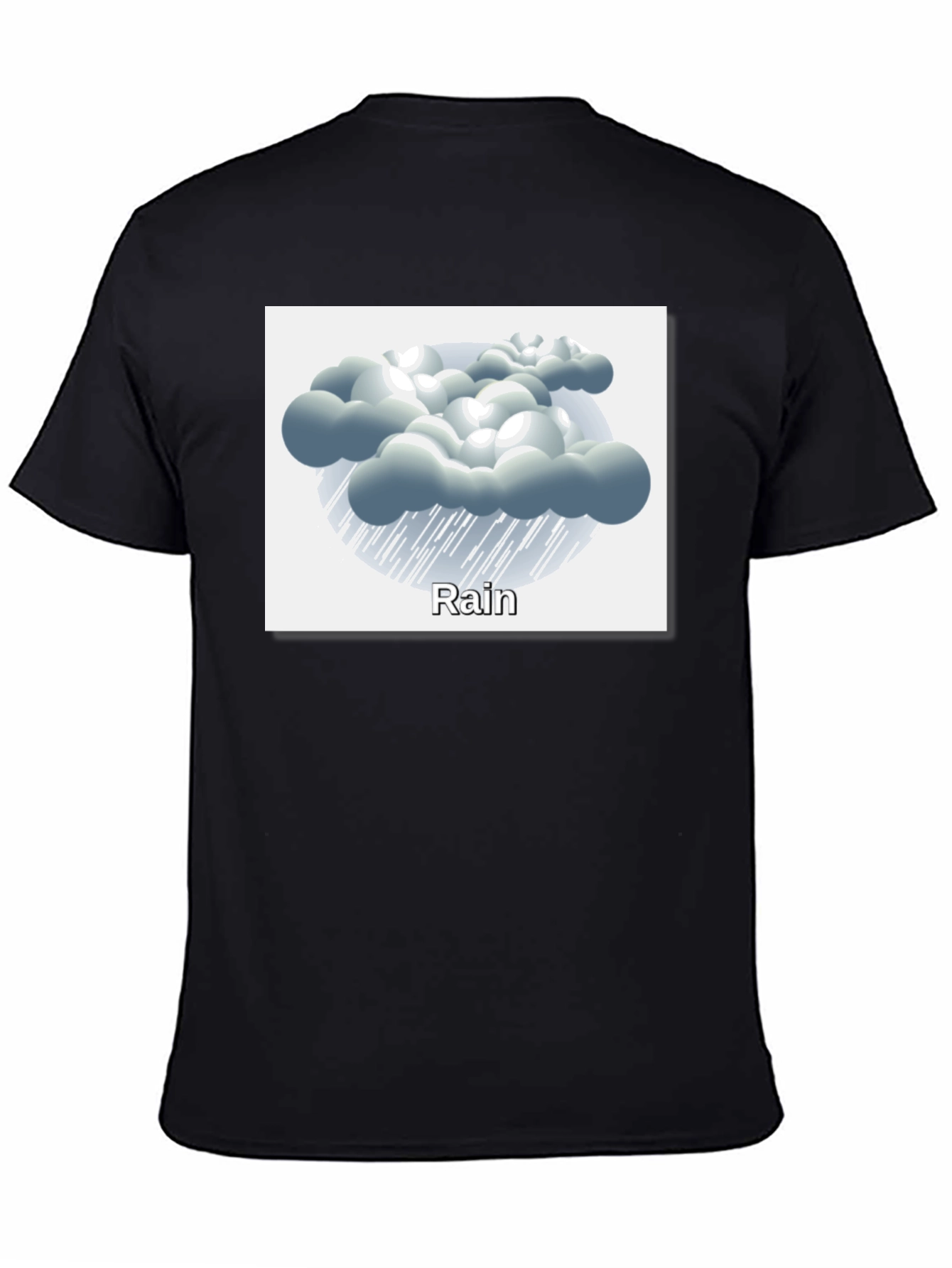 Rain Cloud Graphic Tee - Weather Theme Shirt