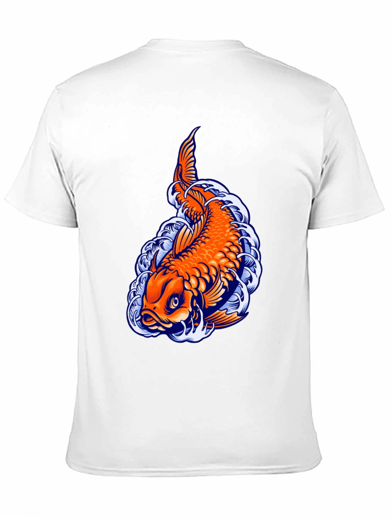 Koi Fish Graphic Tee - Unique Black T-Shirt
