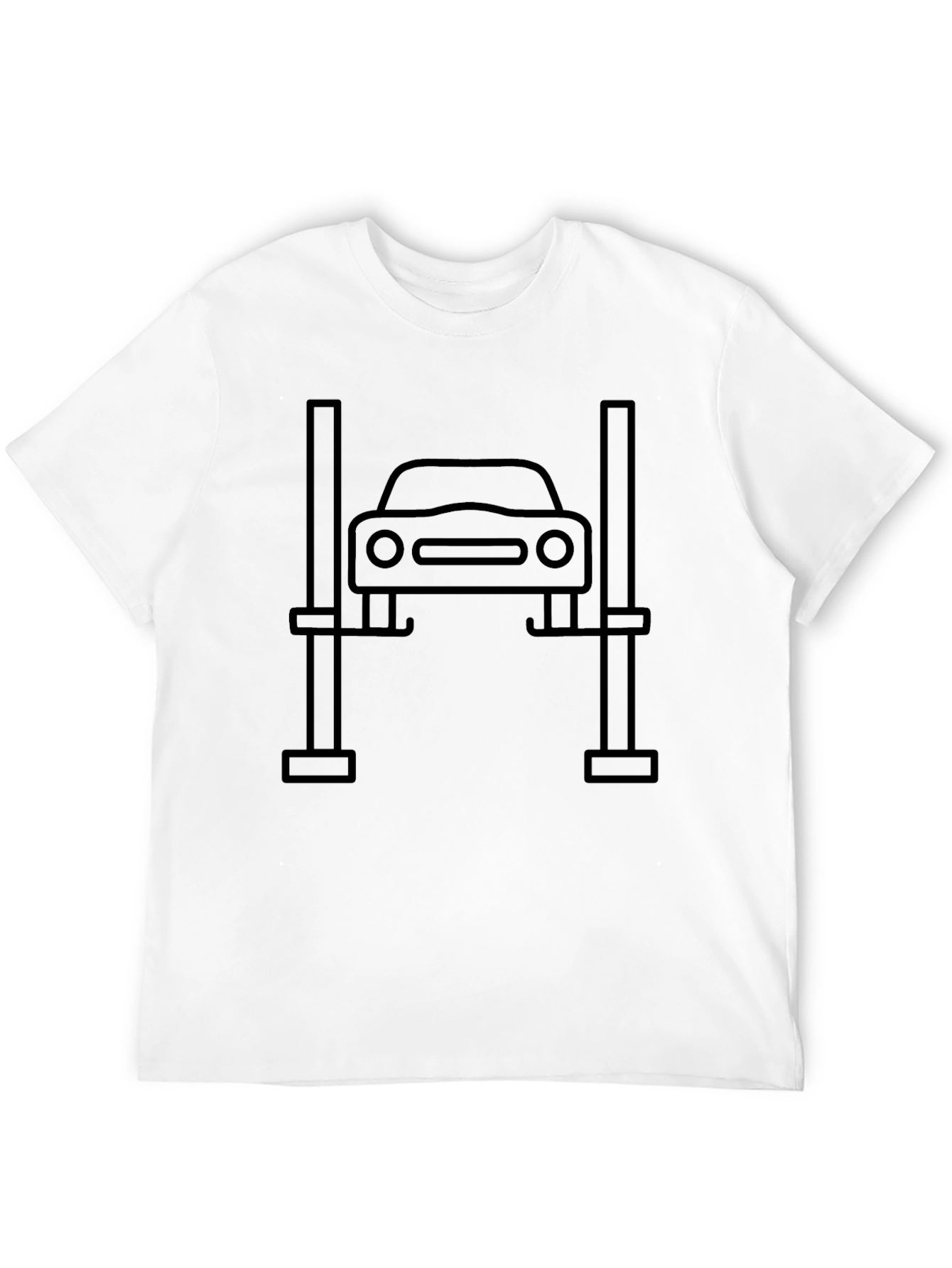Car Lift Black T-Shirt