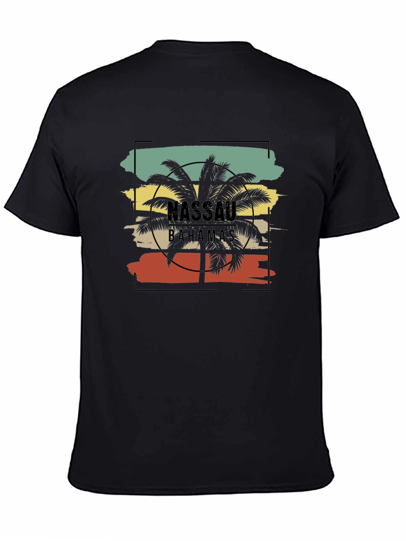 Nassau Bahamas Palm Tree Graphic T-Shirt