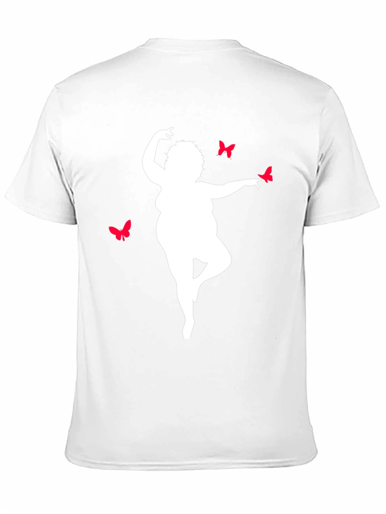 Curvy Woman Butterfly Graphic T-Shirt