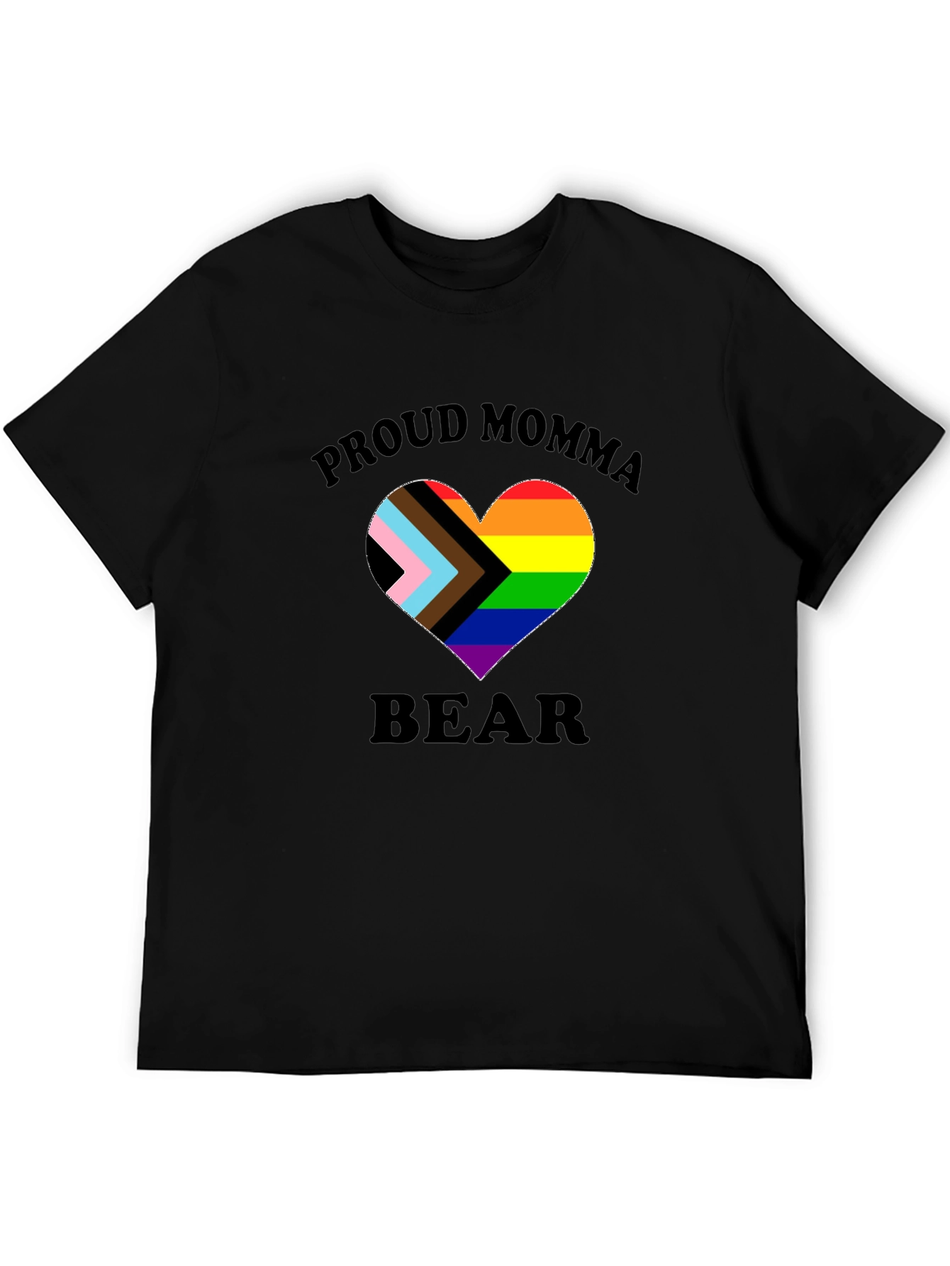 Proud Momma Bear LGBTQ+ Heart T-Shirt