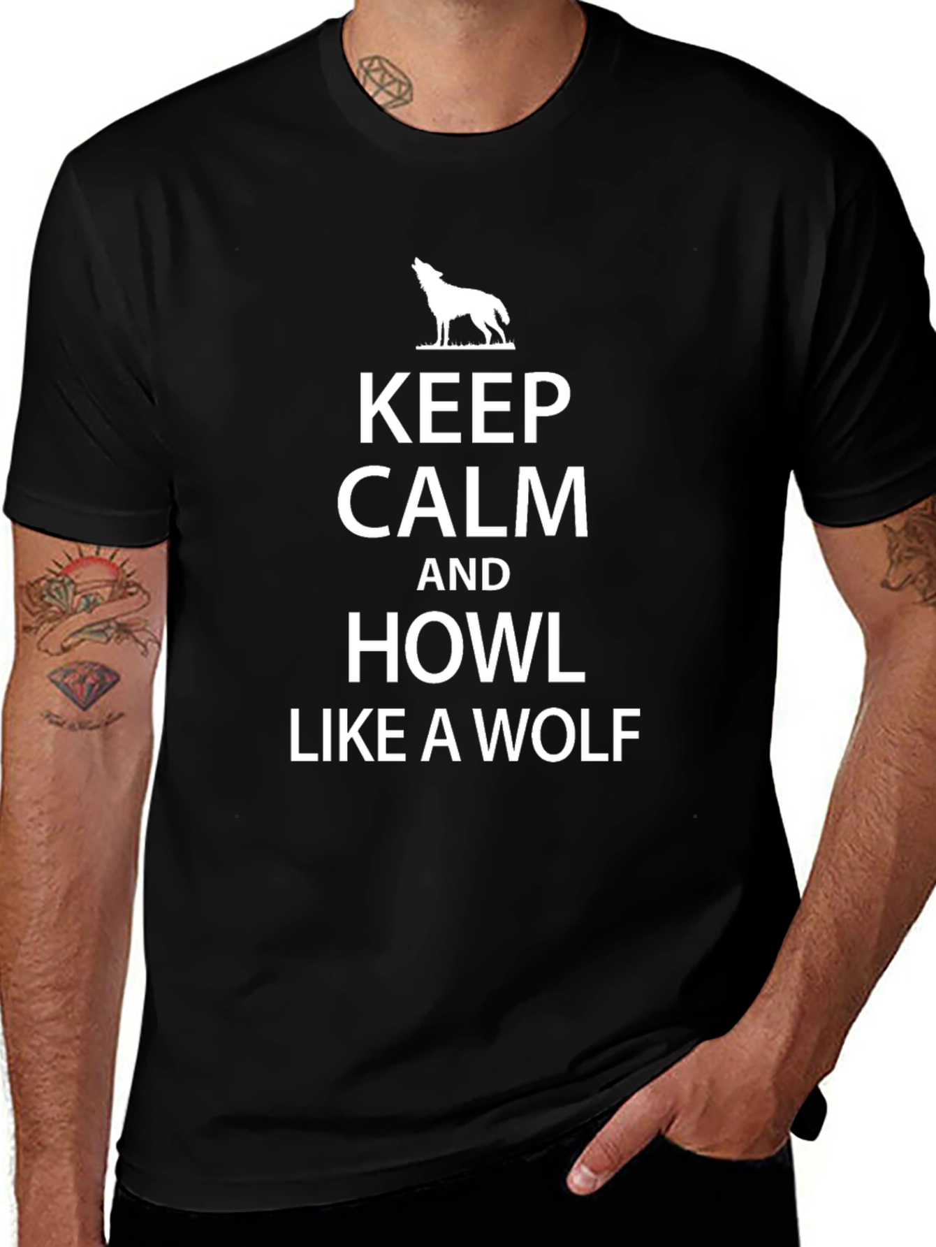 Keep Calm Howl Like A Wolf T-Shirt