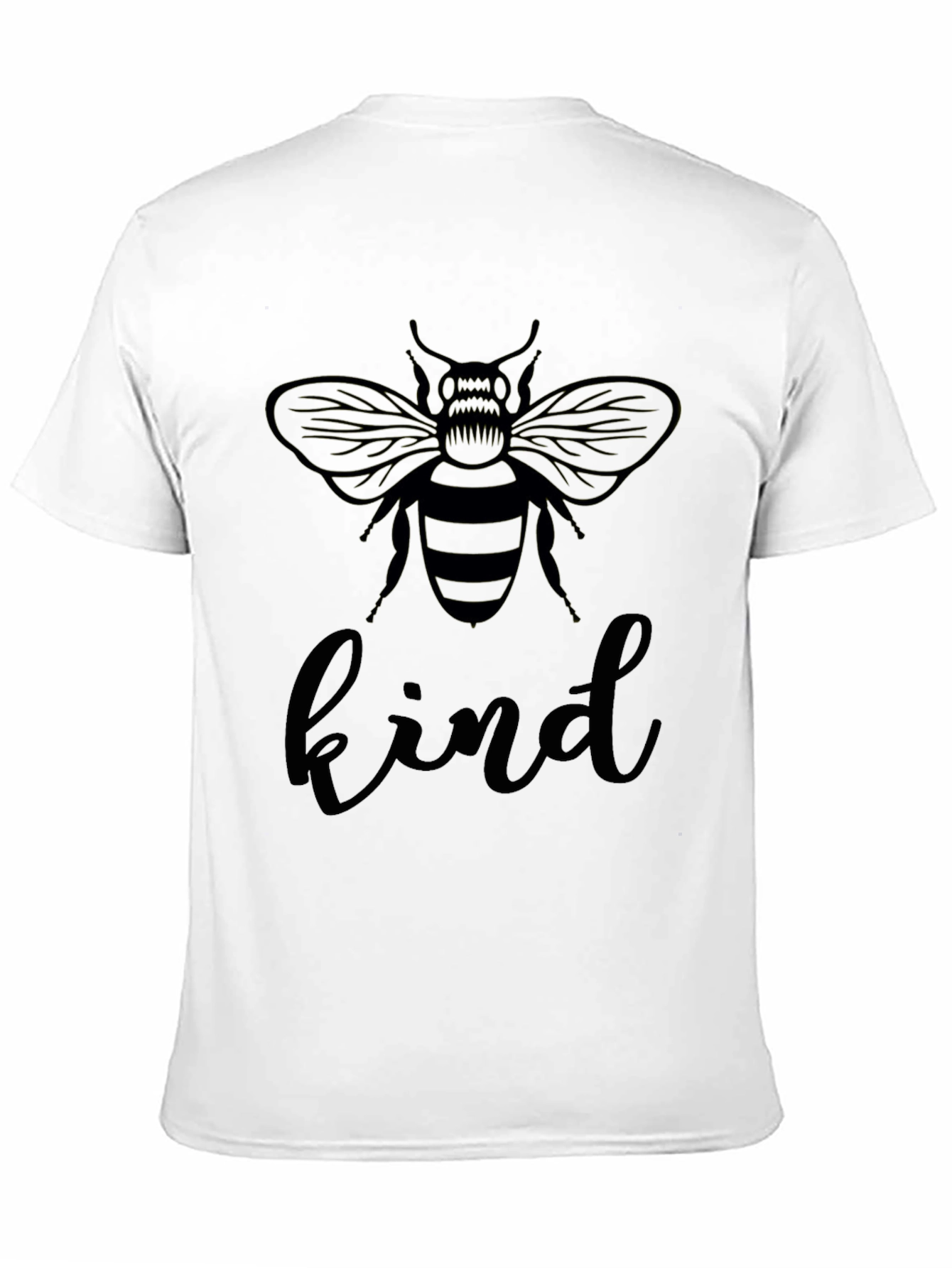 Bee Kind Graphic Tee - Black Crew Neck T-Shirt