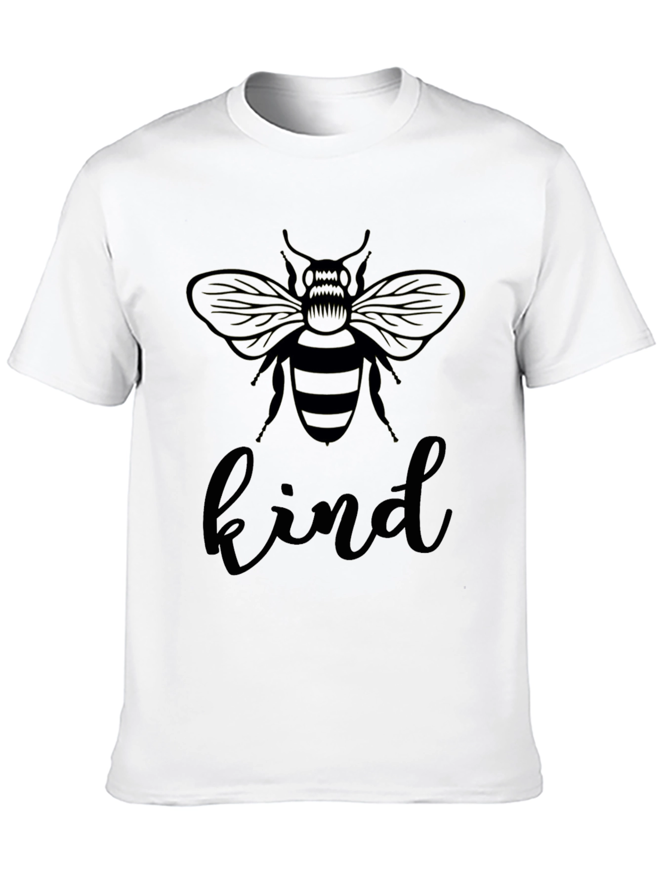 Bee Kind Graphic Tee - Black Crew Neck T-Shirt