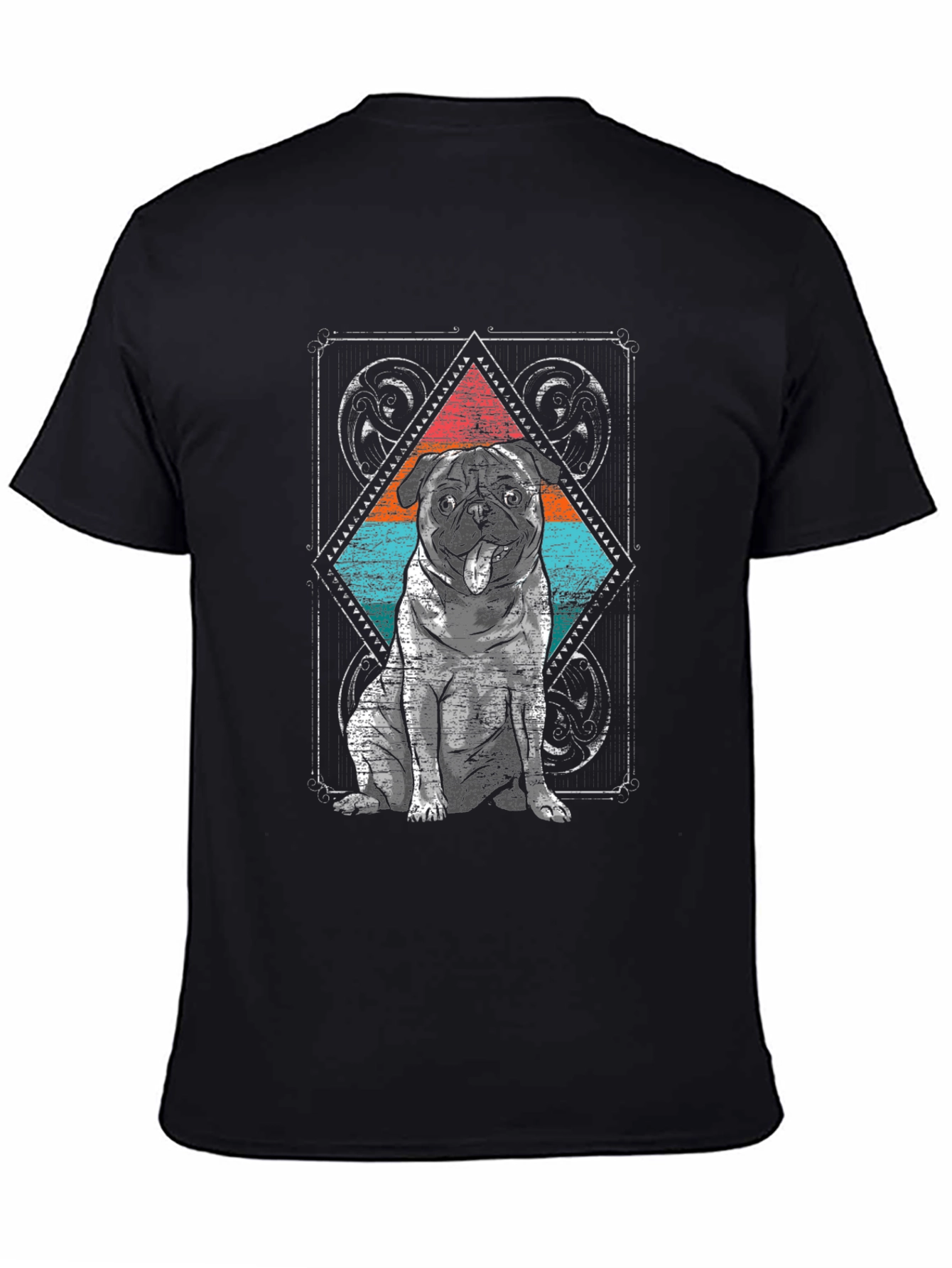 Pug Graphic Tee - Cool Dog Design