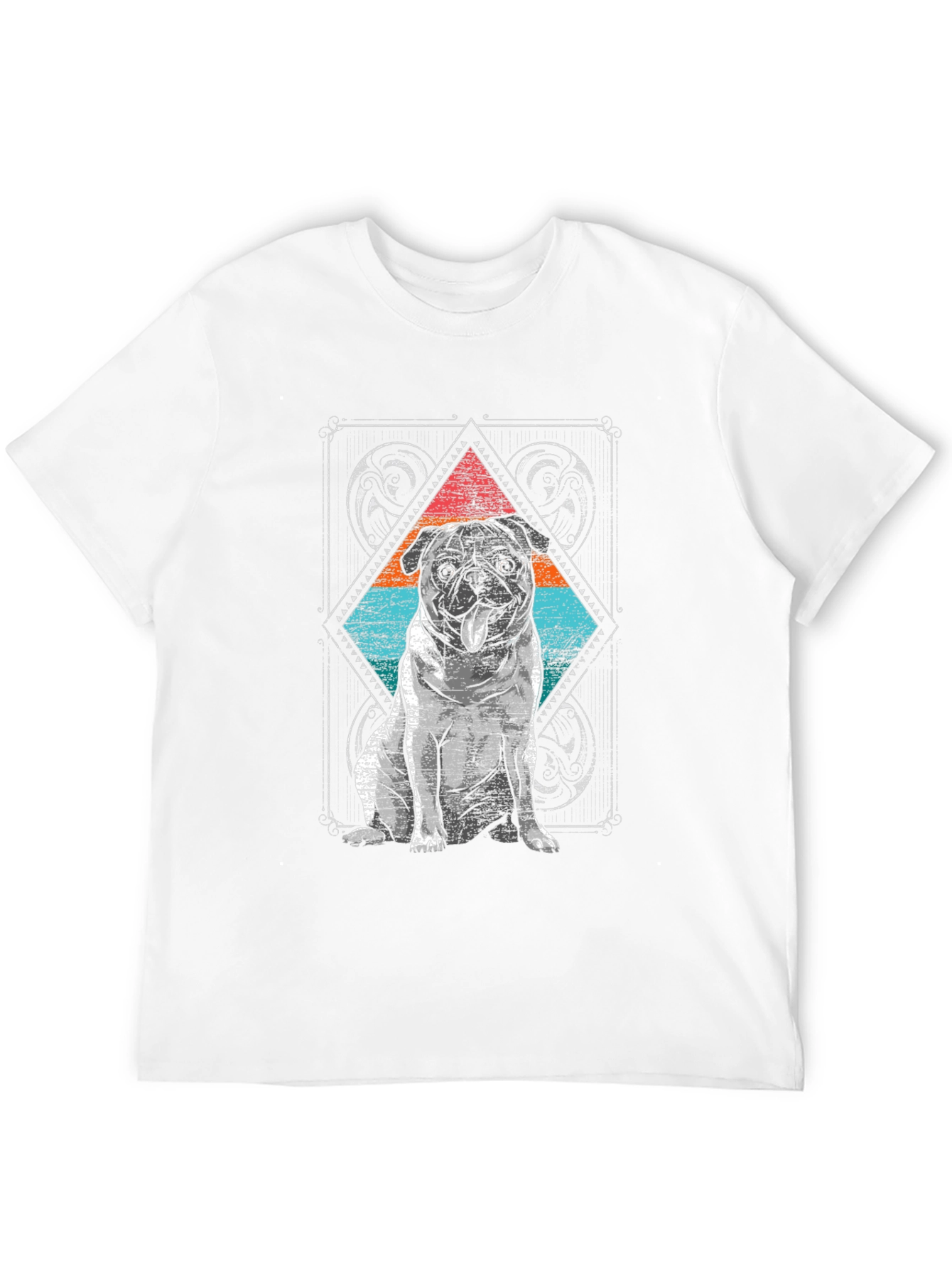 Pug Graphic Tee - Cool Dog Design