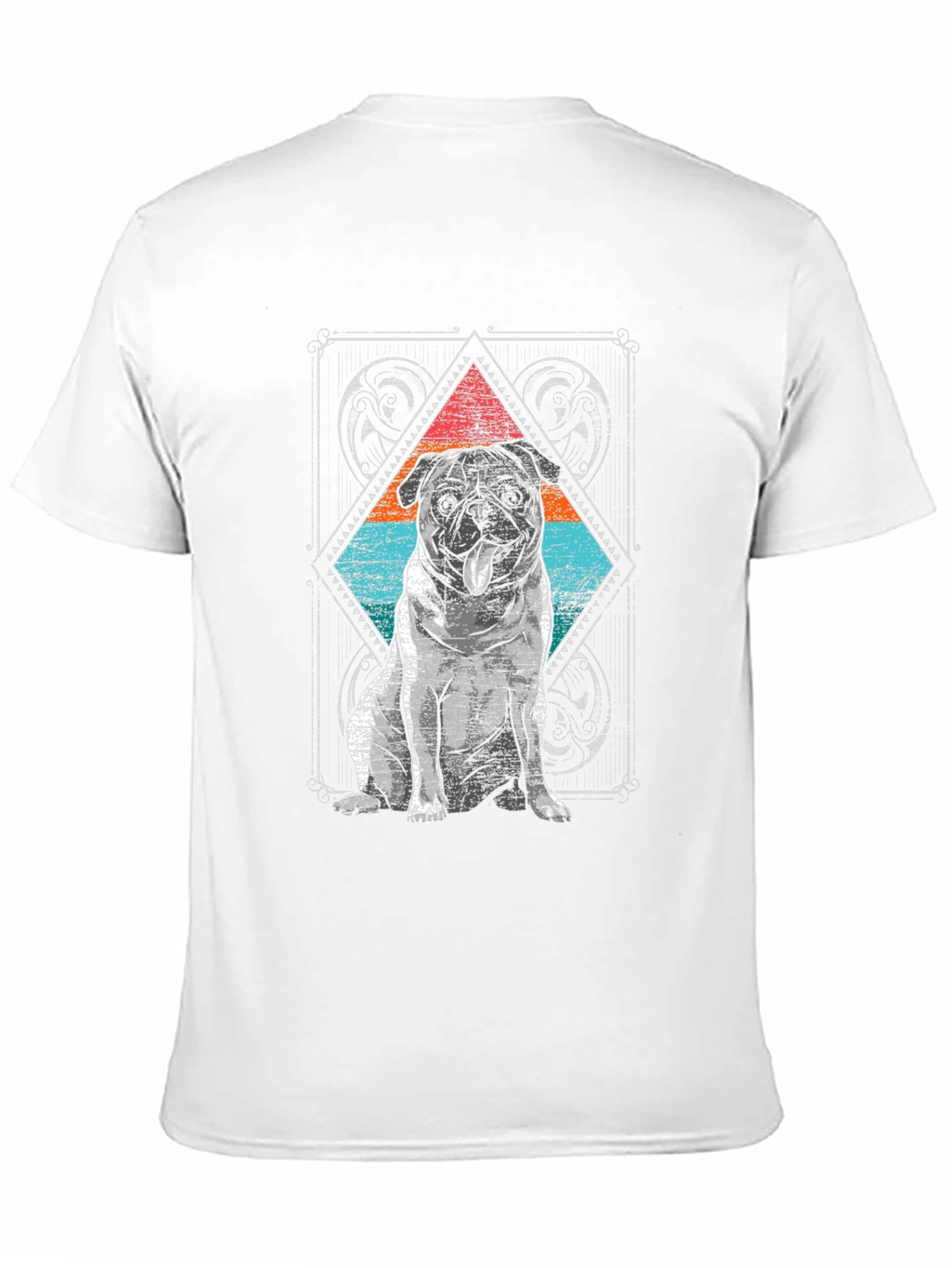 Pug Graphic Tee - Cool Dog Design