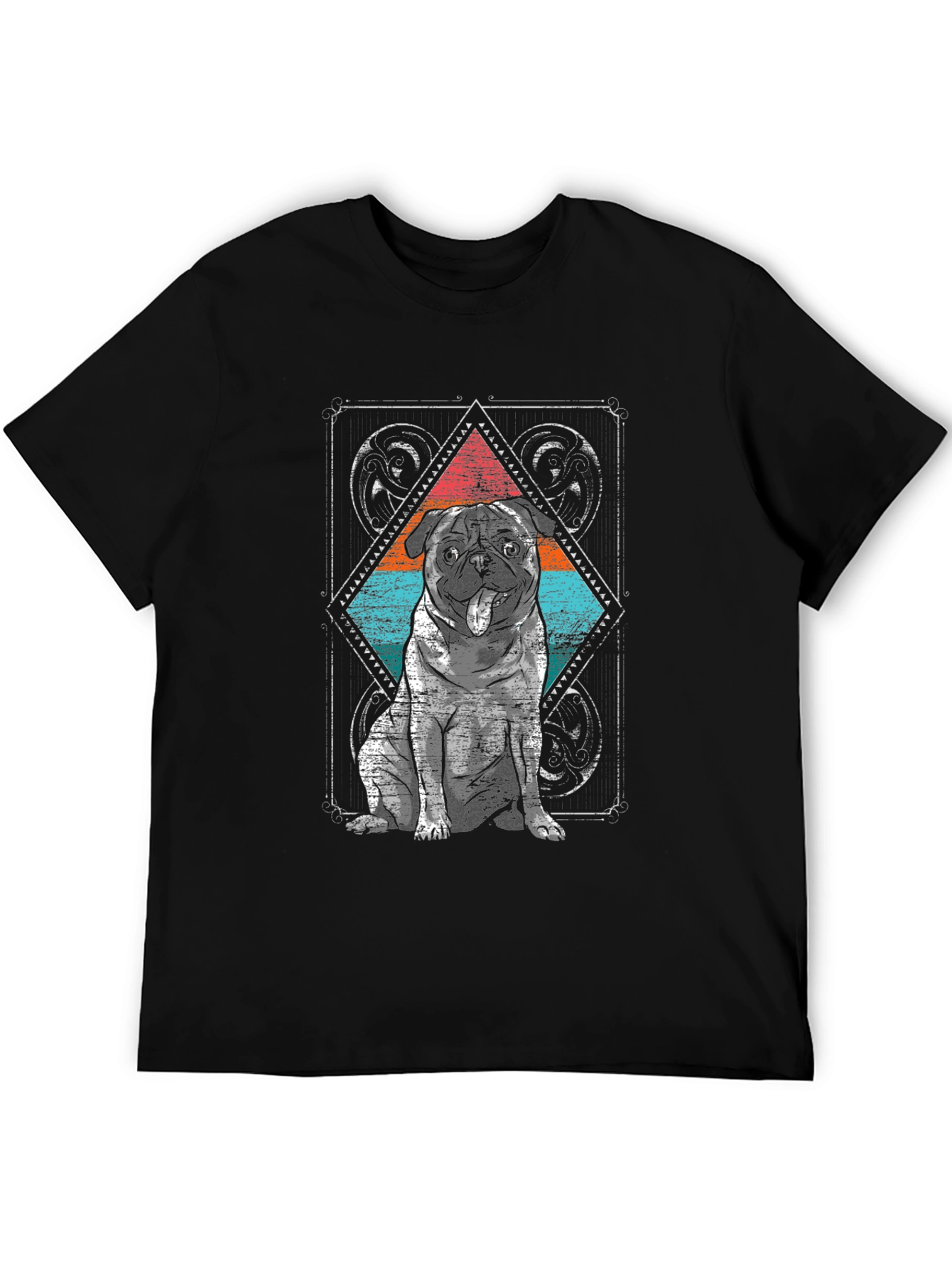 Pug Graphic Tee - Cool Dog Design