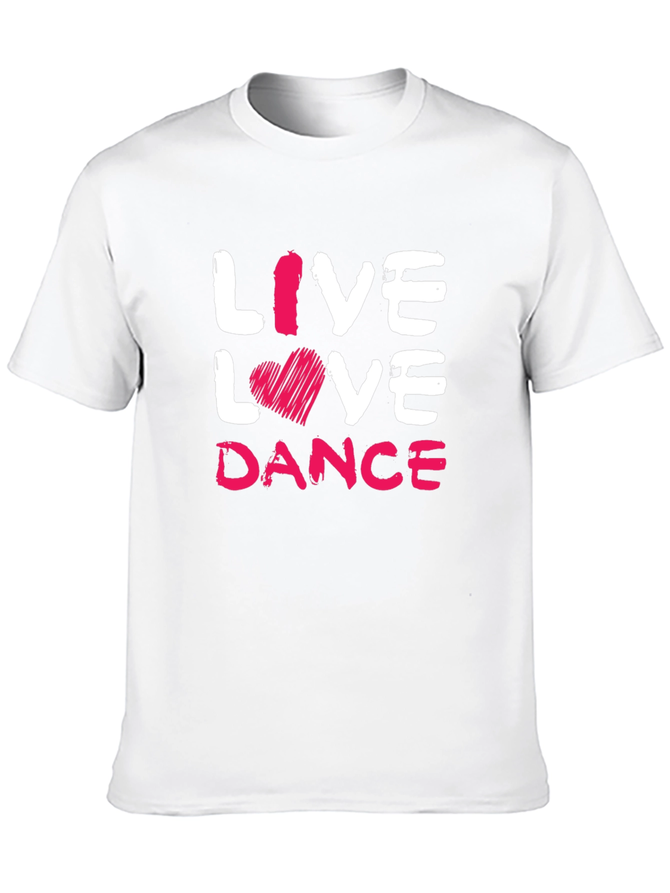Live Love Dance Graphic Tee - Soft Black Cotton