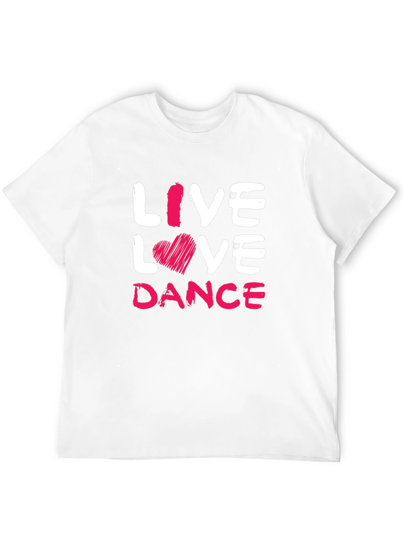 Live Love Dance Graphic Tee - Soft Black Cotton