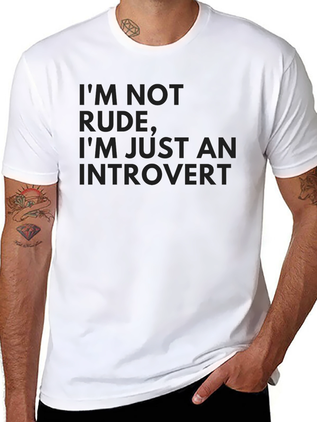 Introvert T-Shirt -  Im Not Rude Graphic Tee