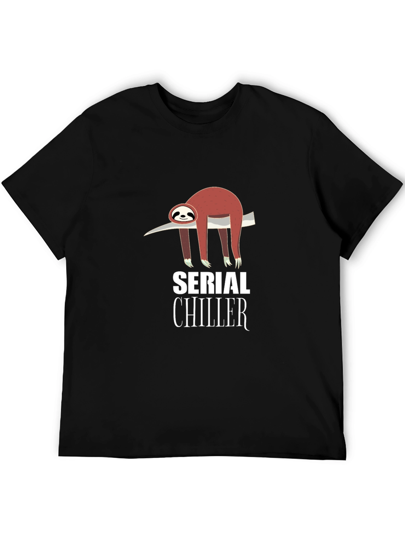 Serial Chiller Sloth Graphic T-Shirt