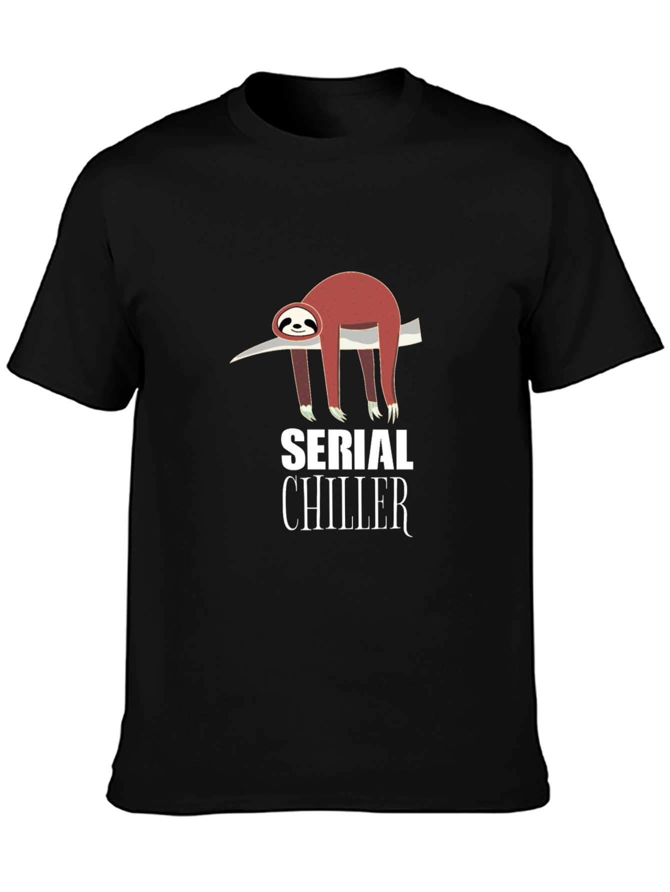 Serial Chiller Sloth Graphic T-Shirt