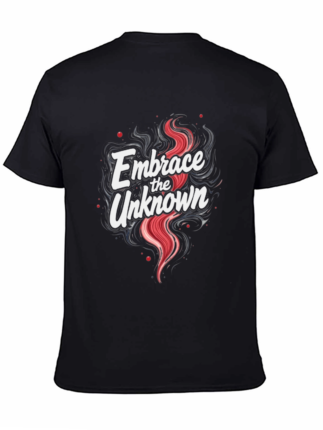 Embrace the Unknown Graphic Tee - Soft Black T-Shirt