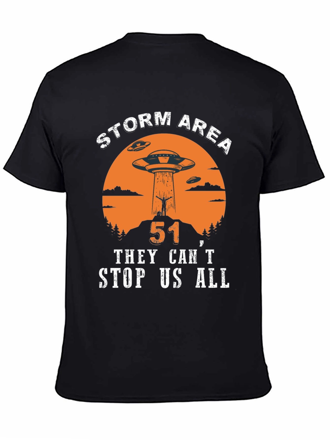 Storm Area 51 UFO Graphic T-Shirt
