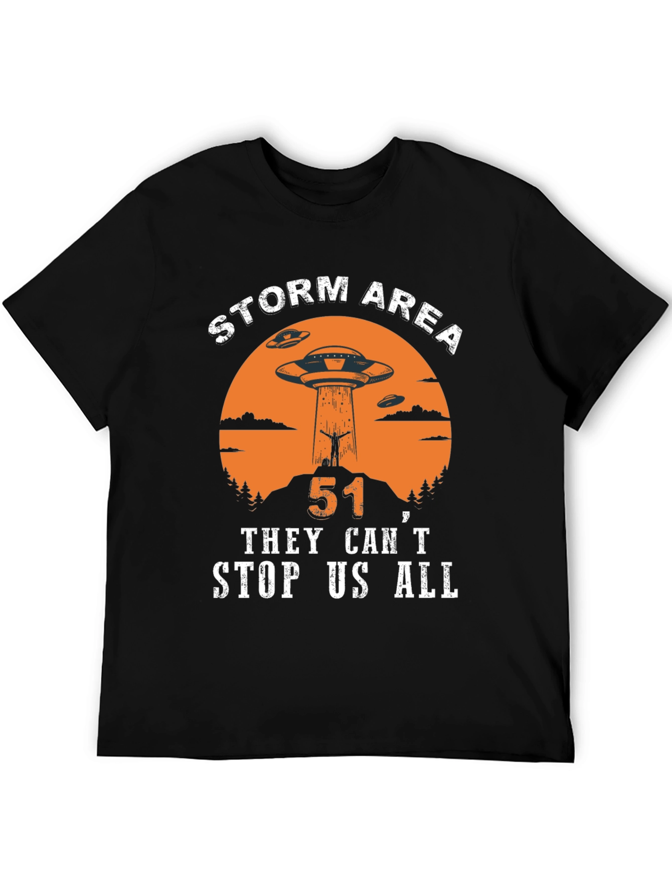 Storm Area 51 UFO Graphic T-Shirt