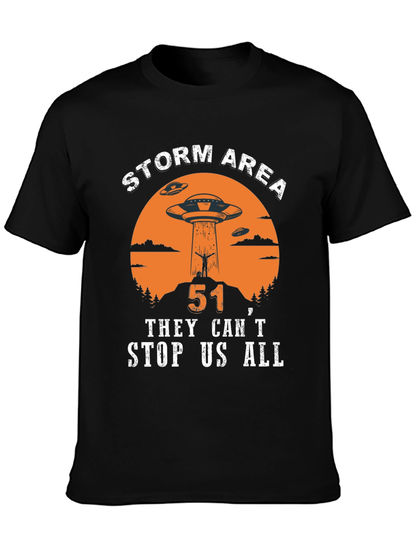 Storm Area 51 UFO Graphic T-Shirt