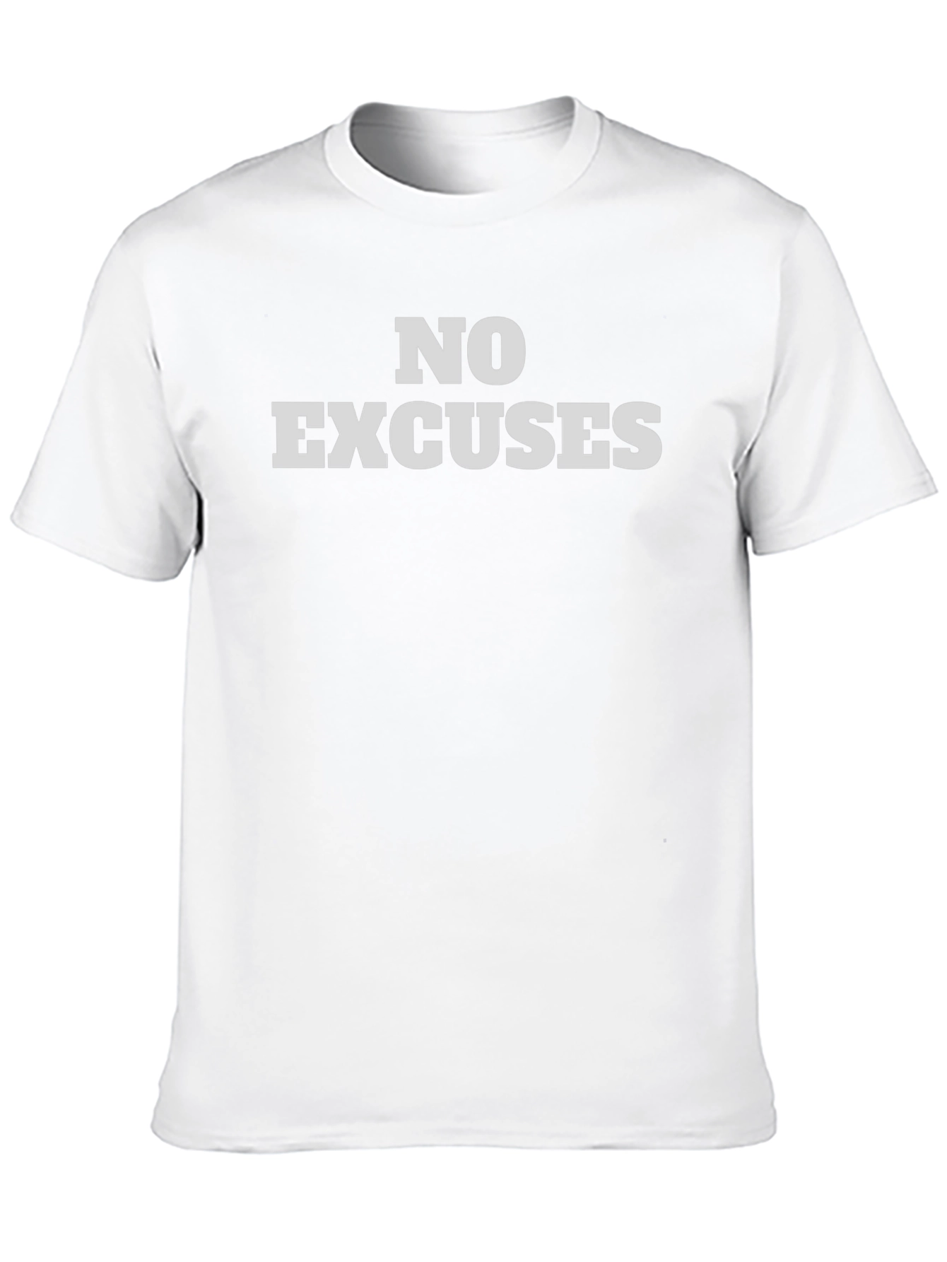 No Excuses Mens Black Graphic Tee