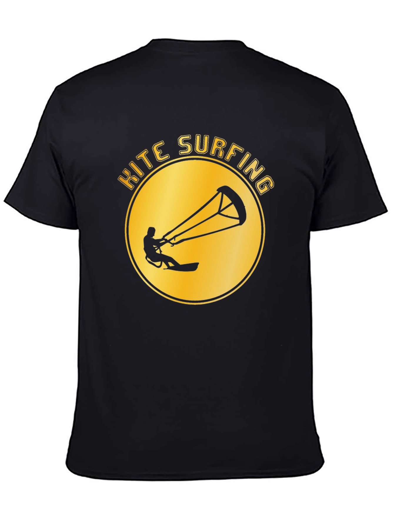 Kite Surfing Graphic Tee - Black