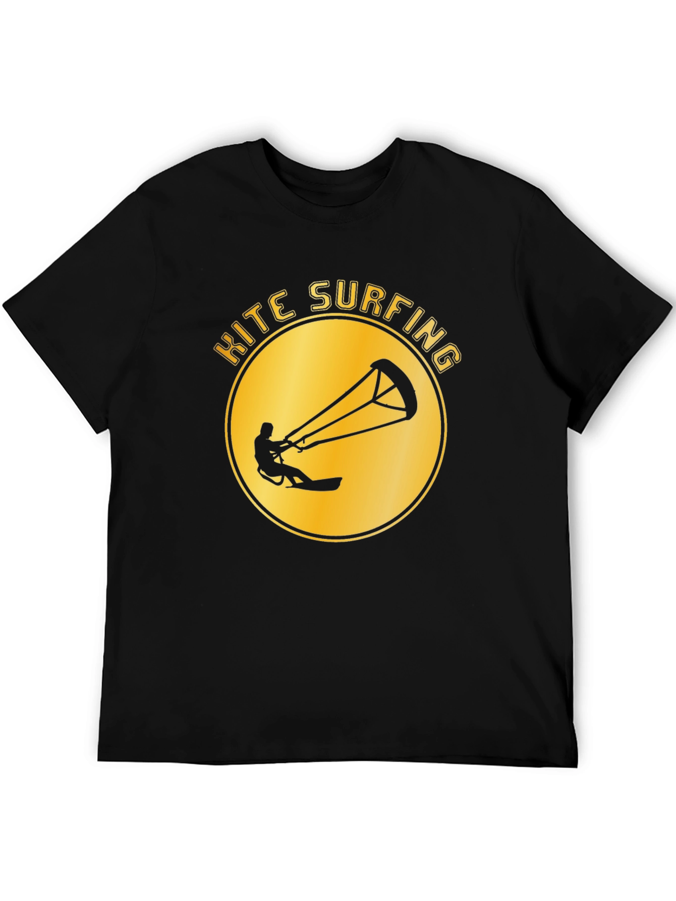 Kite Surfing Graphic Tee - Black